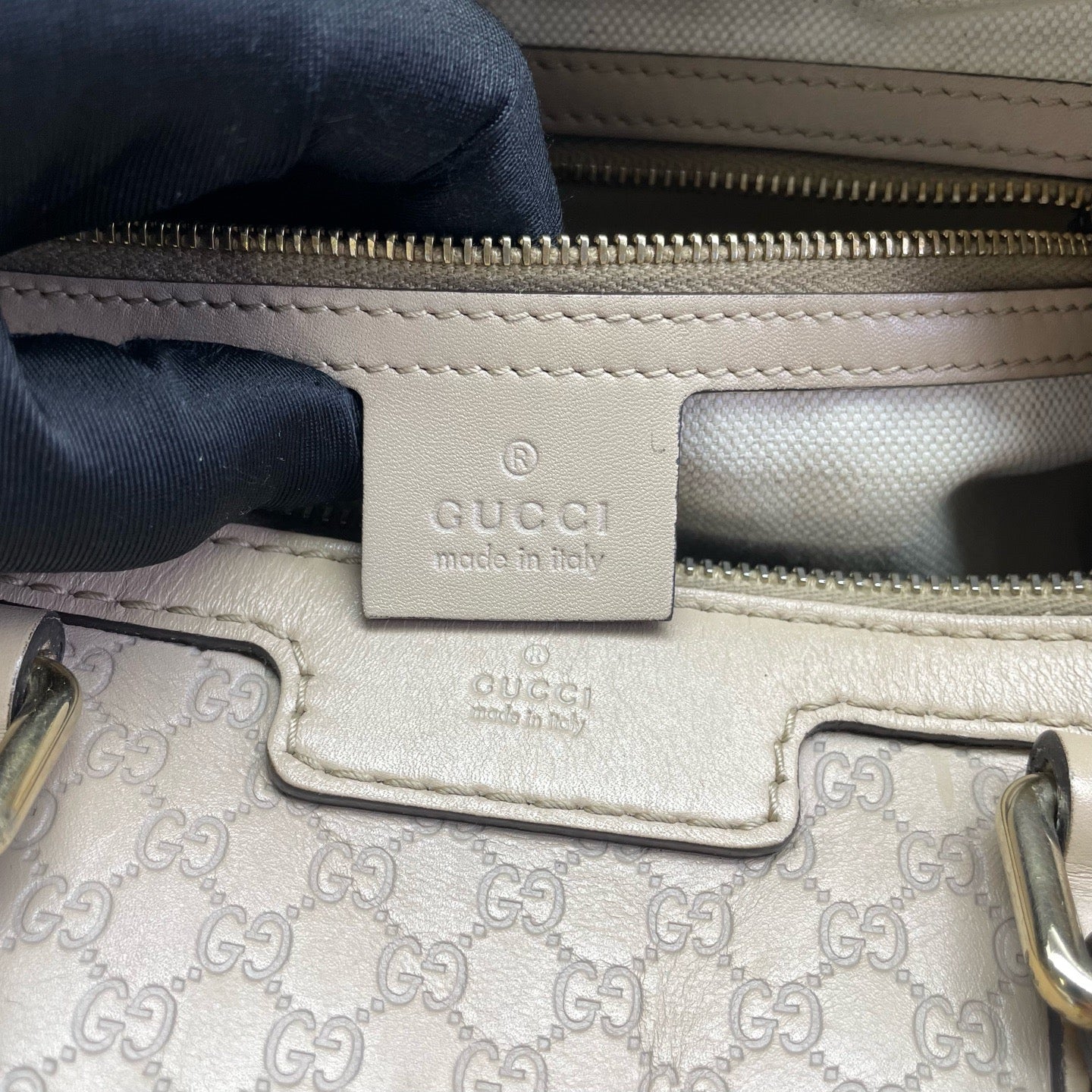 Gucci - Boston Pillow Bag - Leather - Beige - (medium)