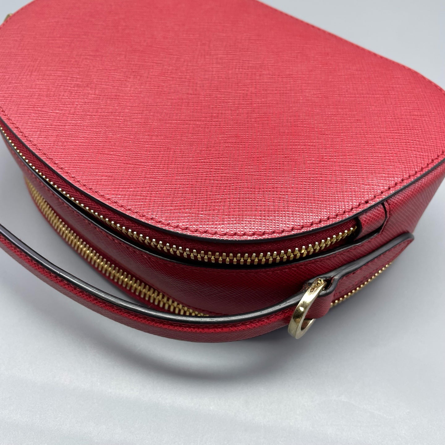Prada - Odette Half-Moon Bag - Saffiano leather - Red - (mini)