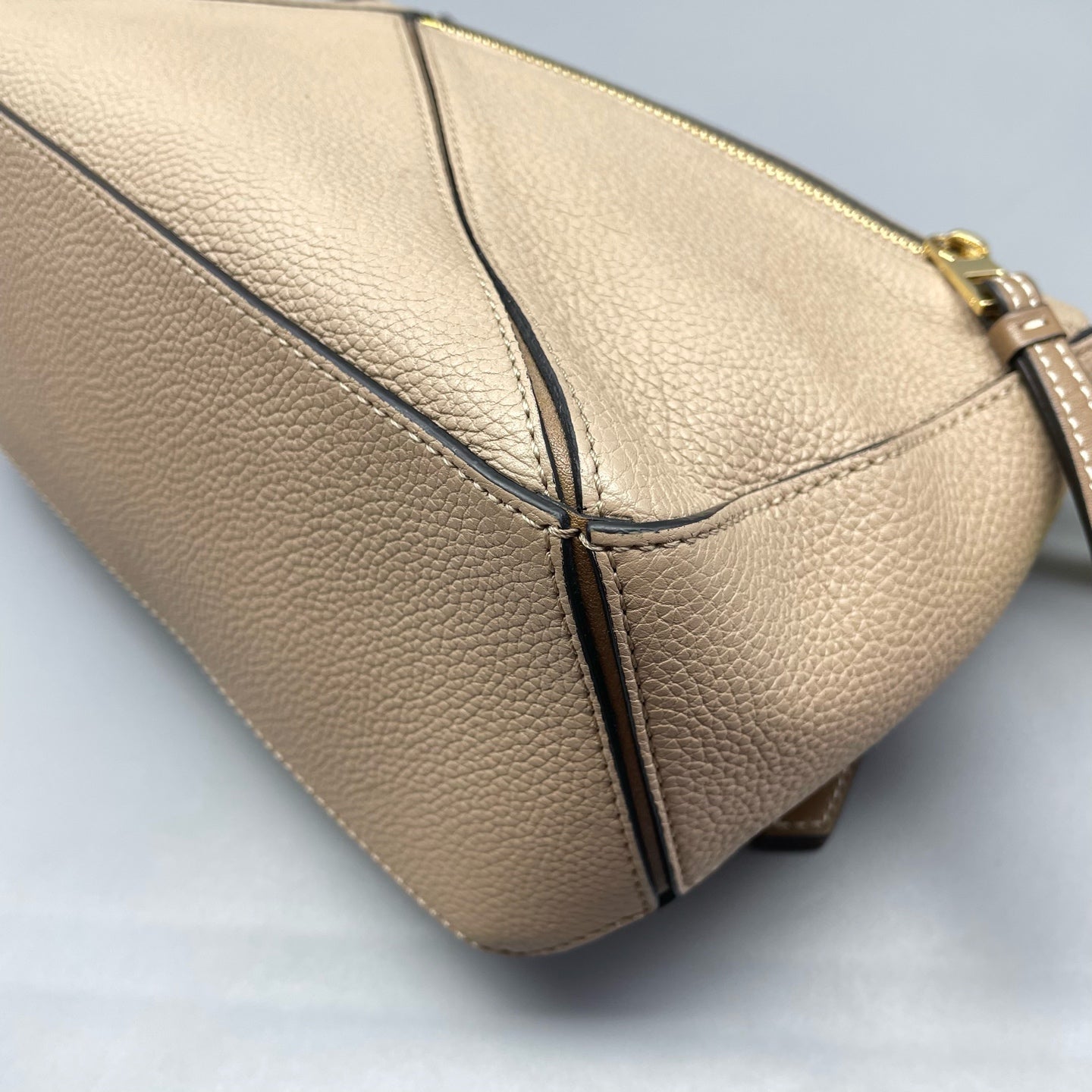 Loewe - Puzzle Bag Small - Grained calfskin leather - Beige - (Small)