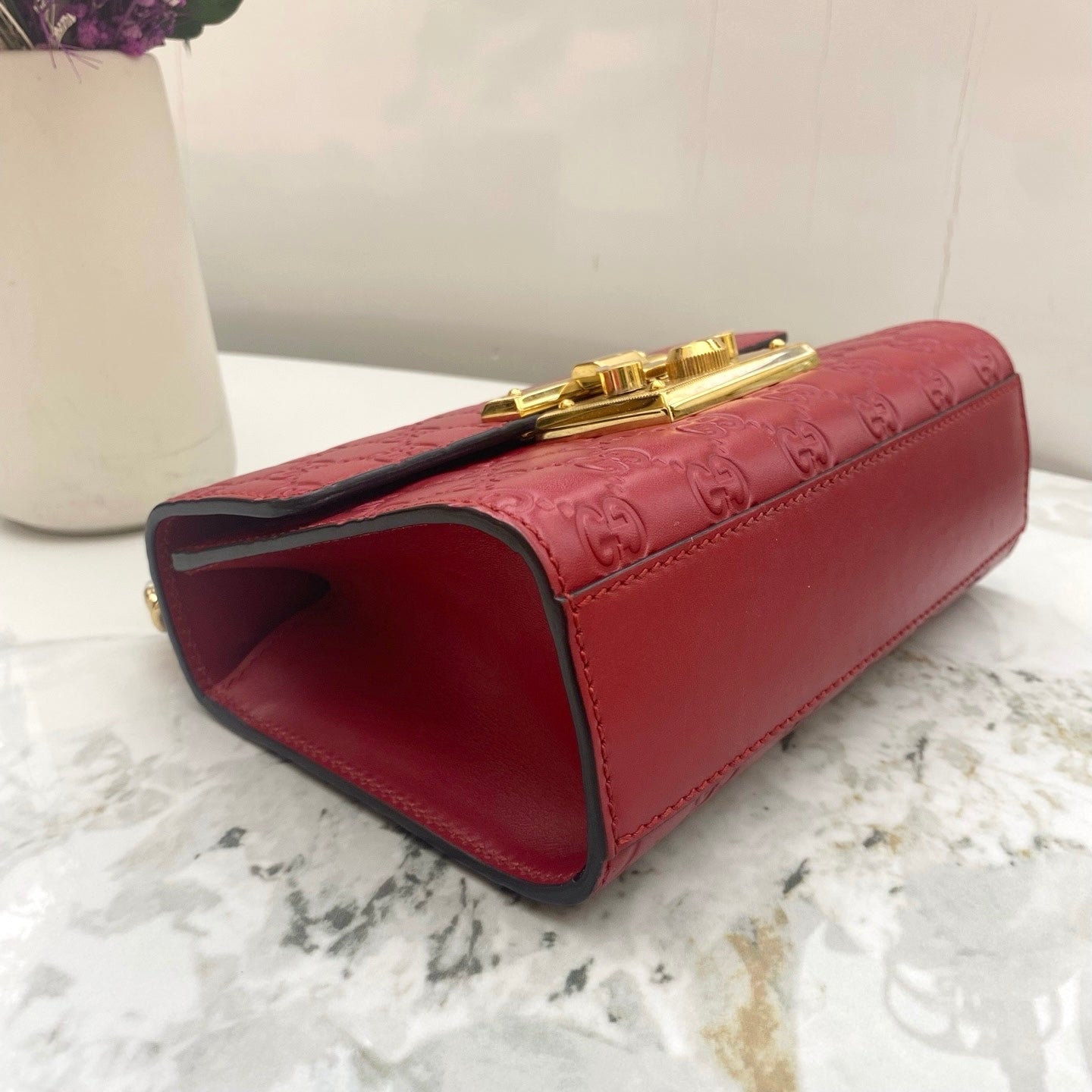 Gucci - Padlock - Leather - Red - (mini)