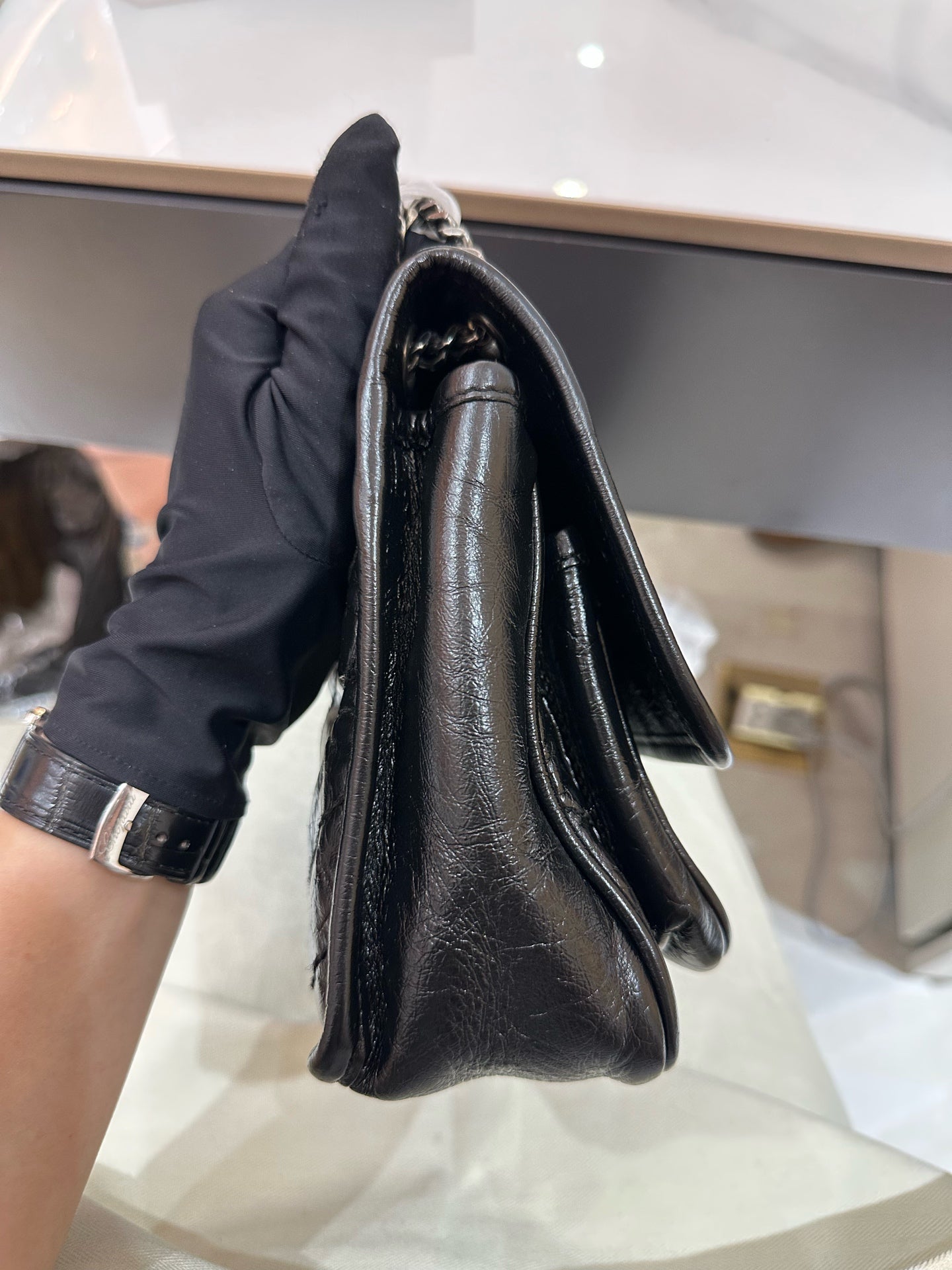 Saint Laurent - Niki Baby - Calfskin leather - Black - (mini)