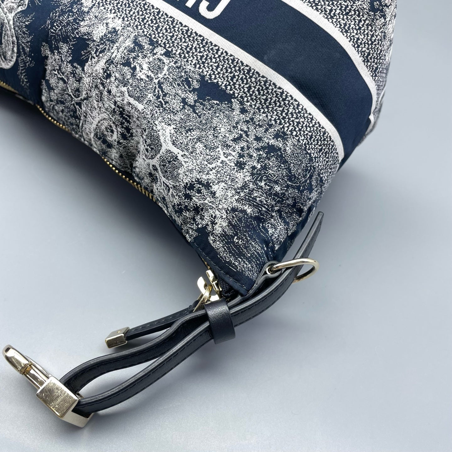 Dior - Dior Animal Kingdom Lunchbox Bag - Canvas with leather trim - Blue - (mini)
