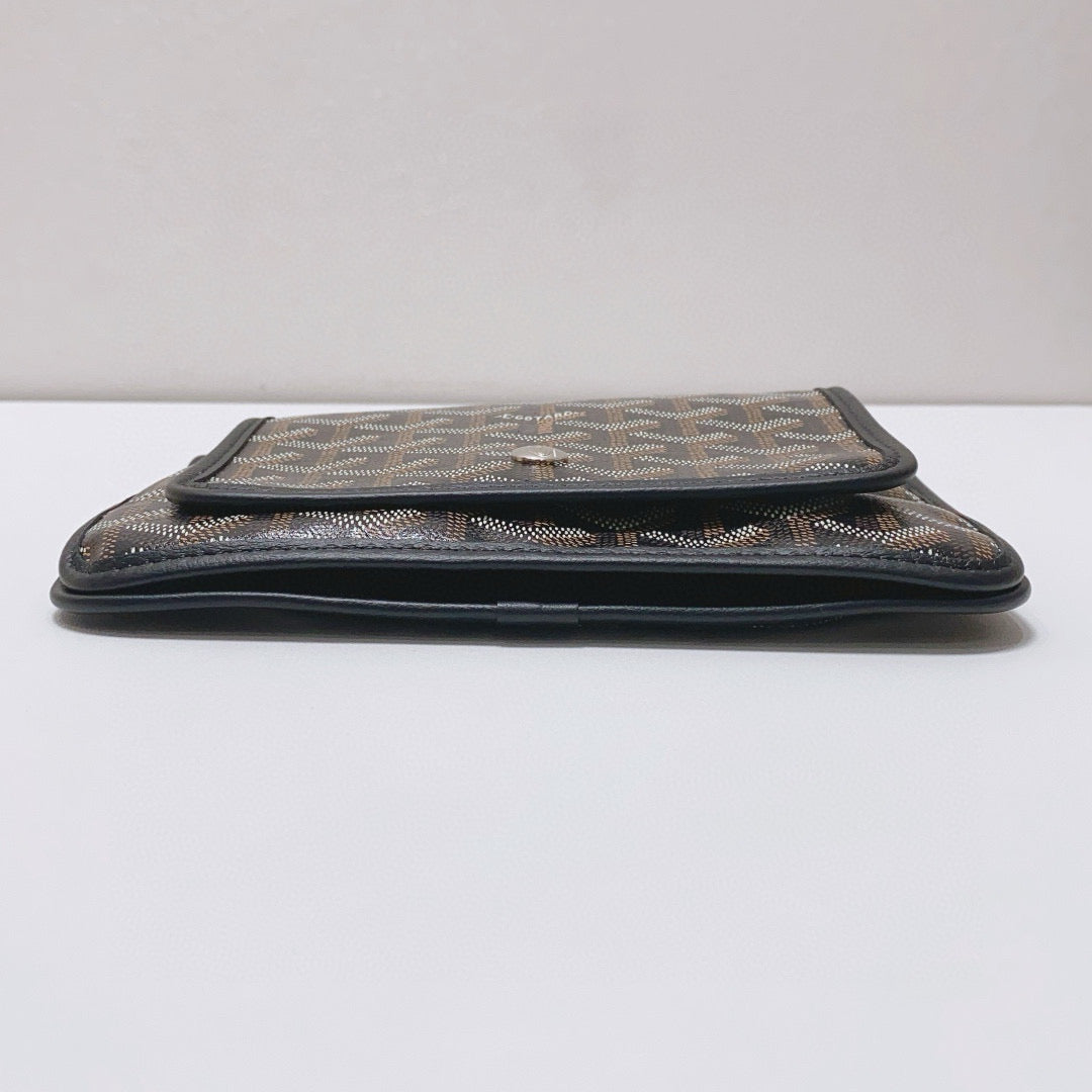 Goyard - Plumet - Goyardine canvas with leather trim - Black - (small)