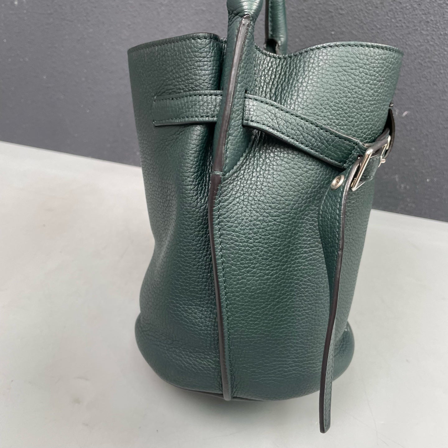 Celine - Big Bag Bucket Nano - Leather - Dark Green - (mini)