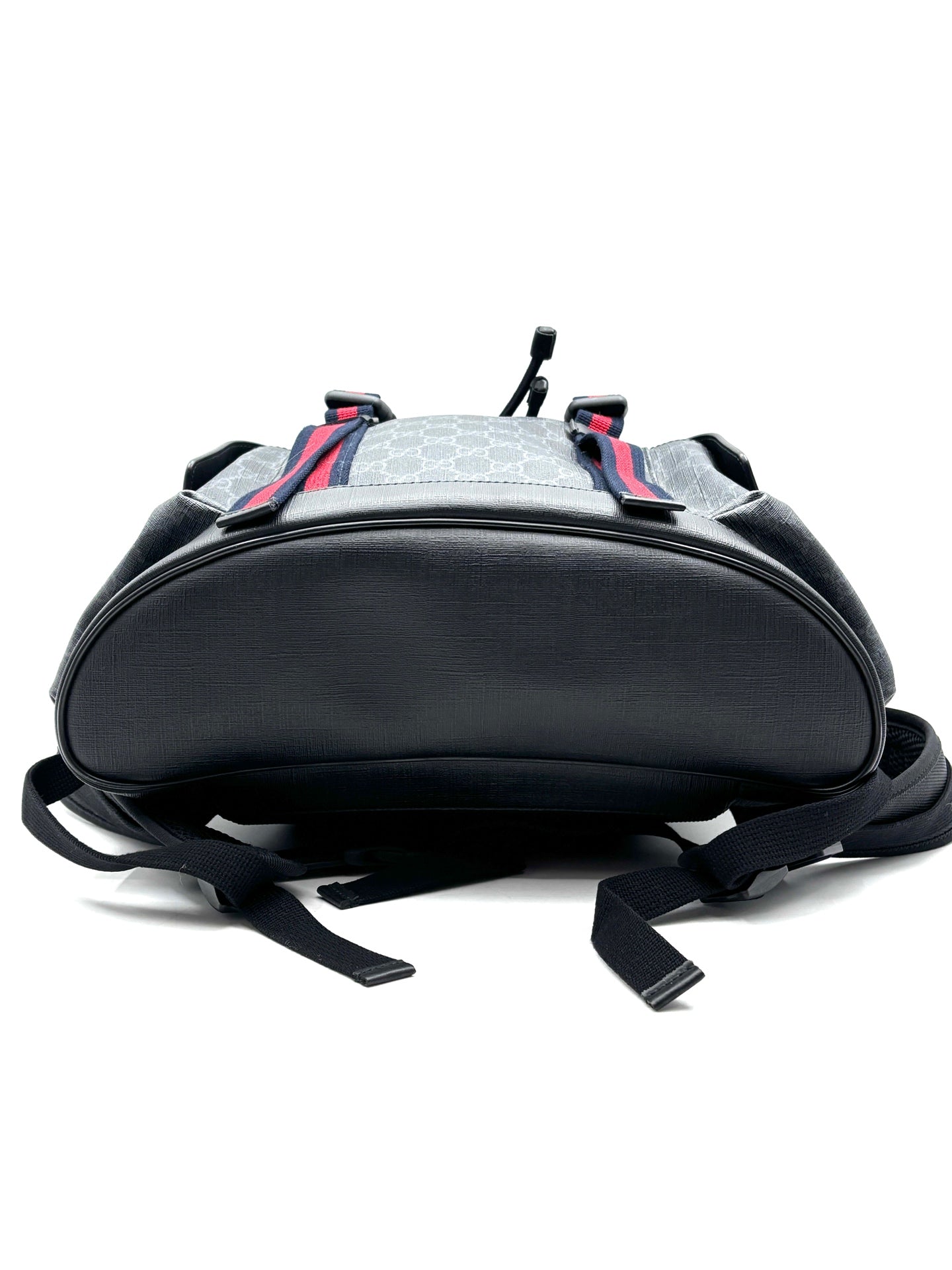 Gucci - GG Supreme Canvas Backpack - Canvas and leather patchwork - Black and Grey - (large)