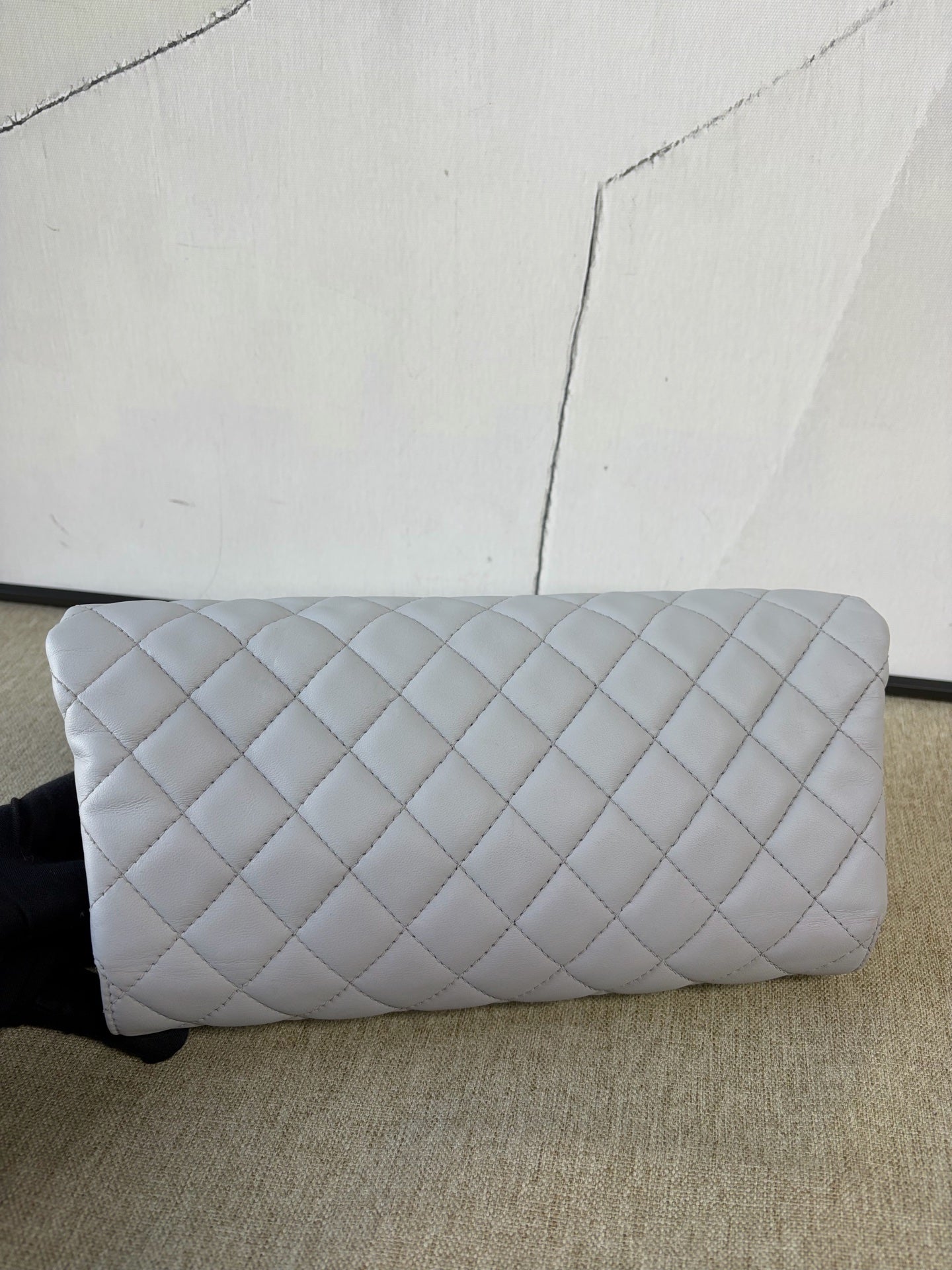 Chanel - Classic Flap Baguette Chain Bag - Lambskin leather - Grey - (Small)