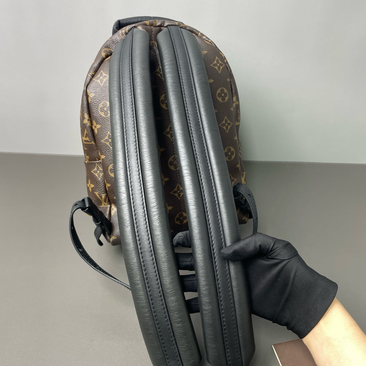 Louis Vuitton - Palm Springs PM Backpack - Monogram coated canvas with cowhide leather trim - Brown - (small)