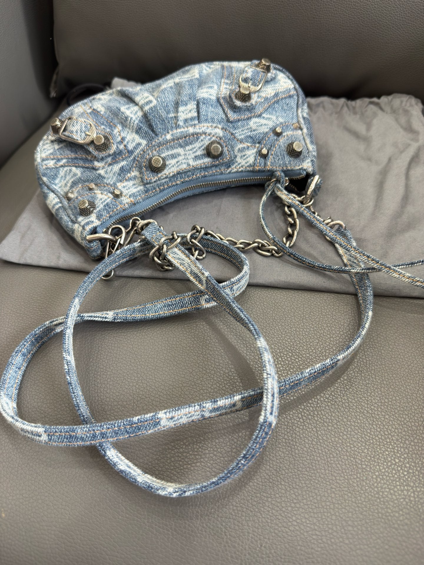 Balenciaga - Le Cagole Mini Shoulder Bag - Denim - Blue - (mini)