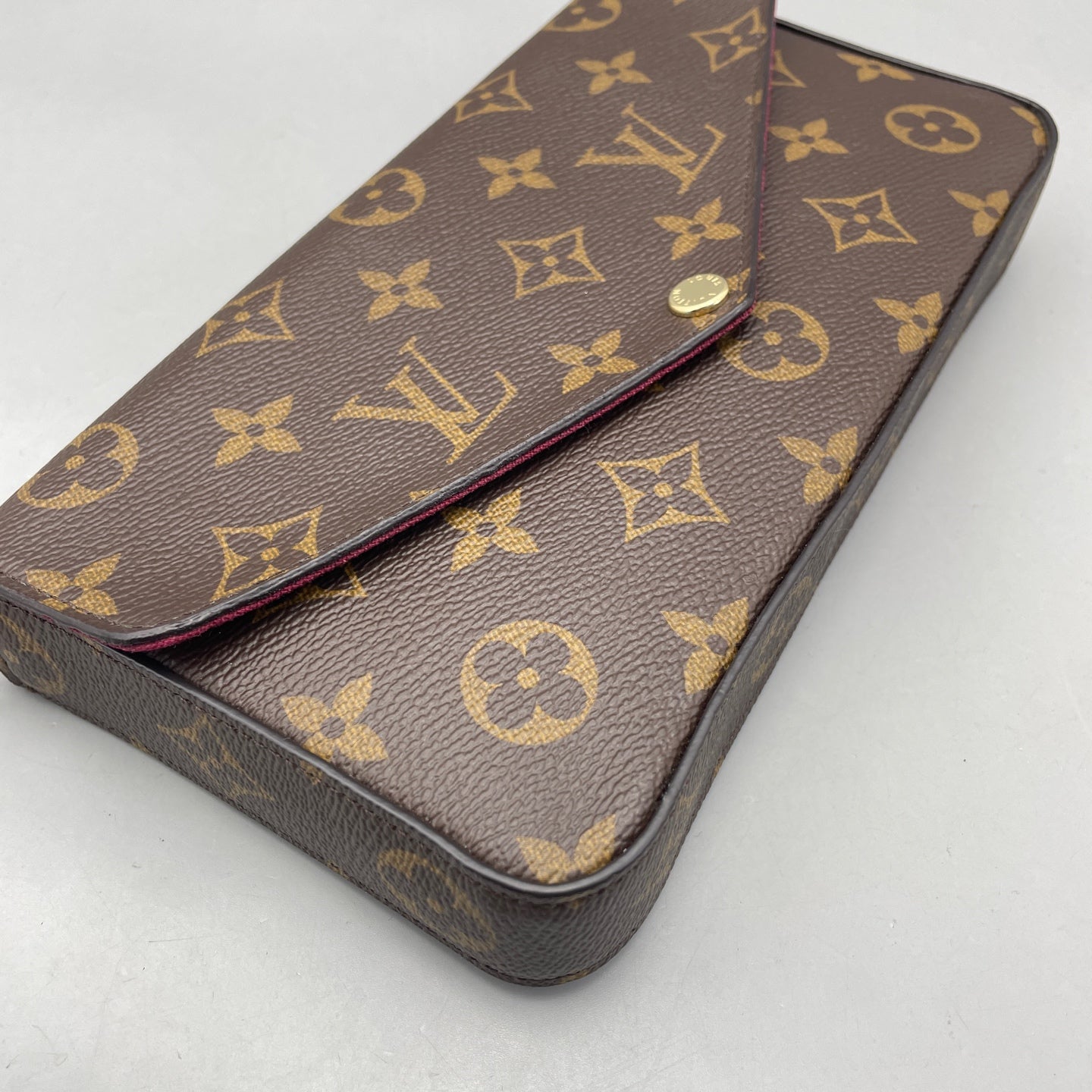 Louis Vuitton - Pochette Félicie - Monogram coated canvas, leather trim, textile lining - Brown - (Small)