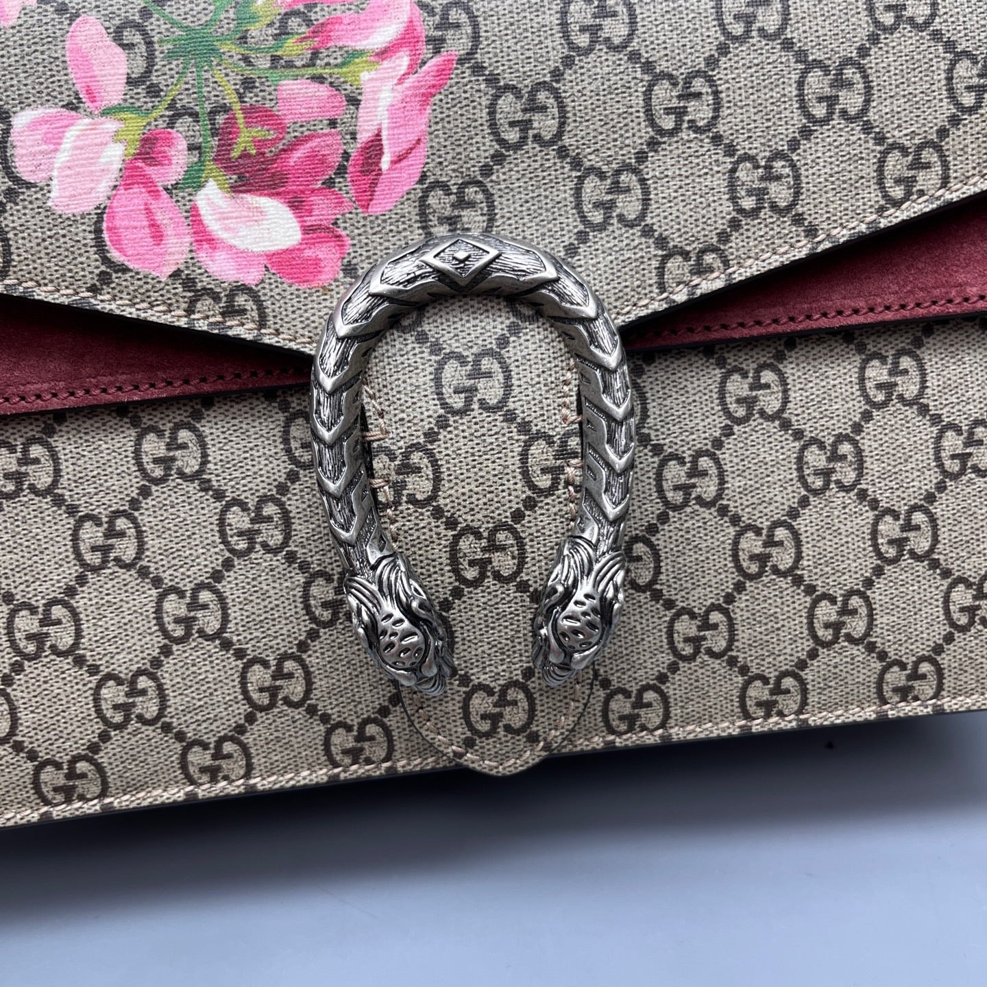 Gucci - Dionysus Shoulder Bag with Floral Print - Coated canvas and suede - Multicolour - (medium)
