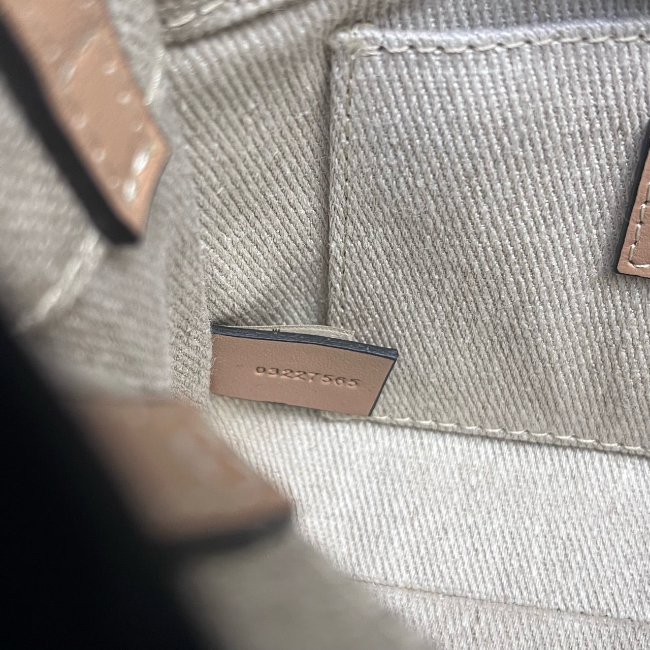 Chloe - Woody Mini Tote Bag - Canvas with calfskin leather trim - Beige with natural tan leather - (mini)