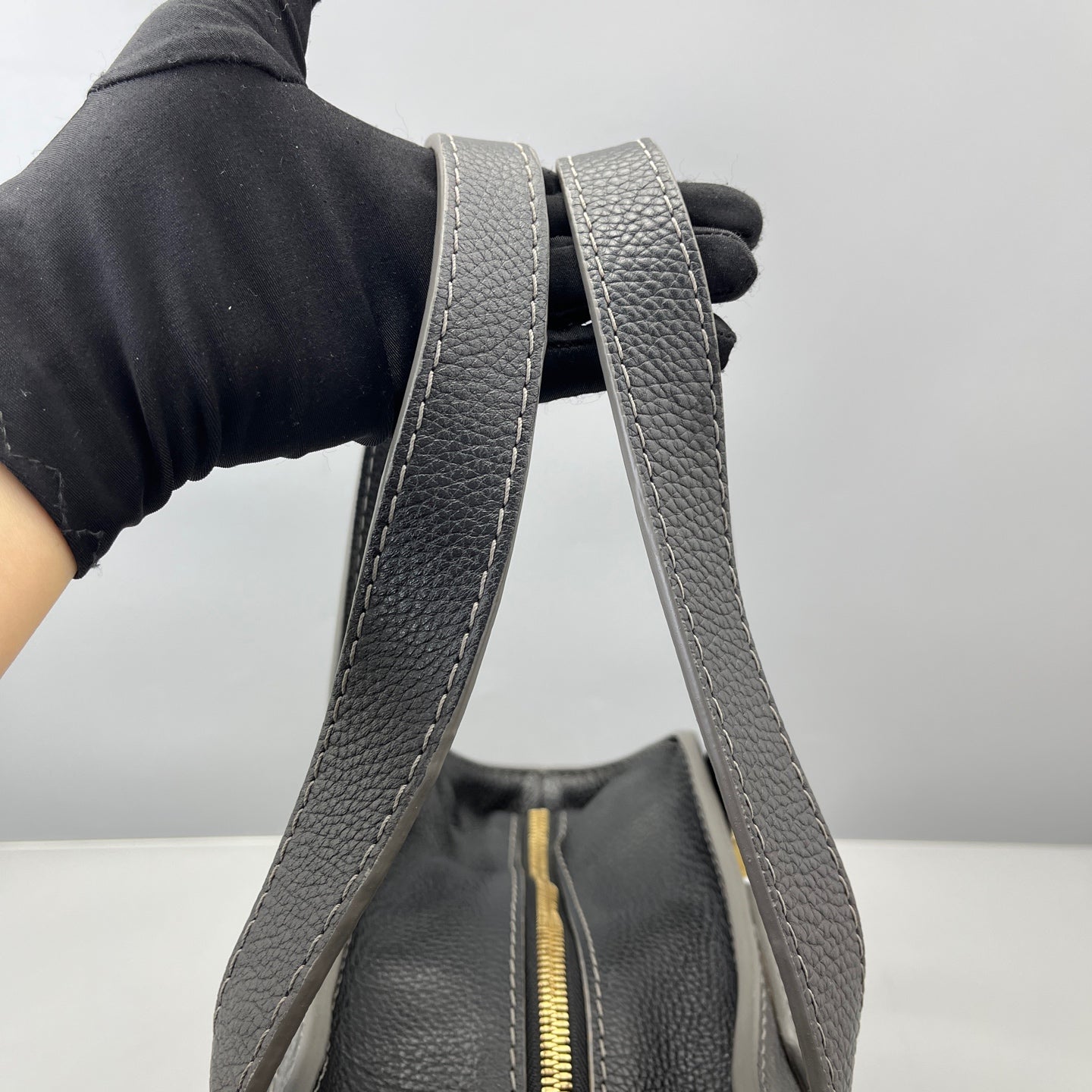 Loewe - Anagram Tote Bag - Coated canvas with pebbled leather trim - Black - (medium)