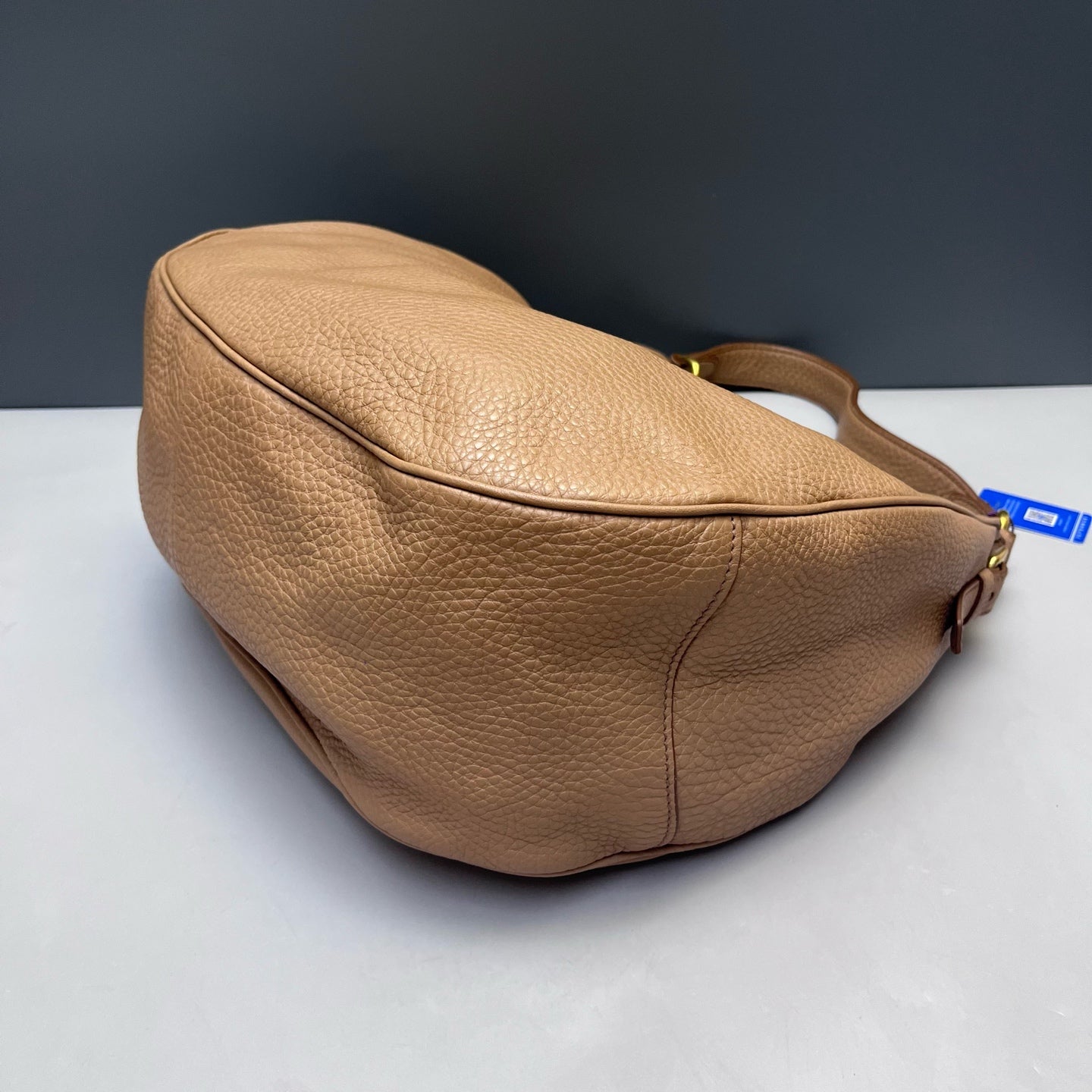 Prada - Hobo Bag - Pebbled leather - Beige - (Medium)
