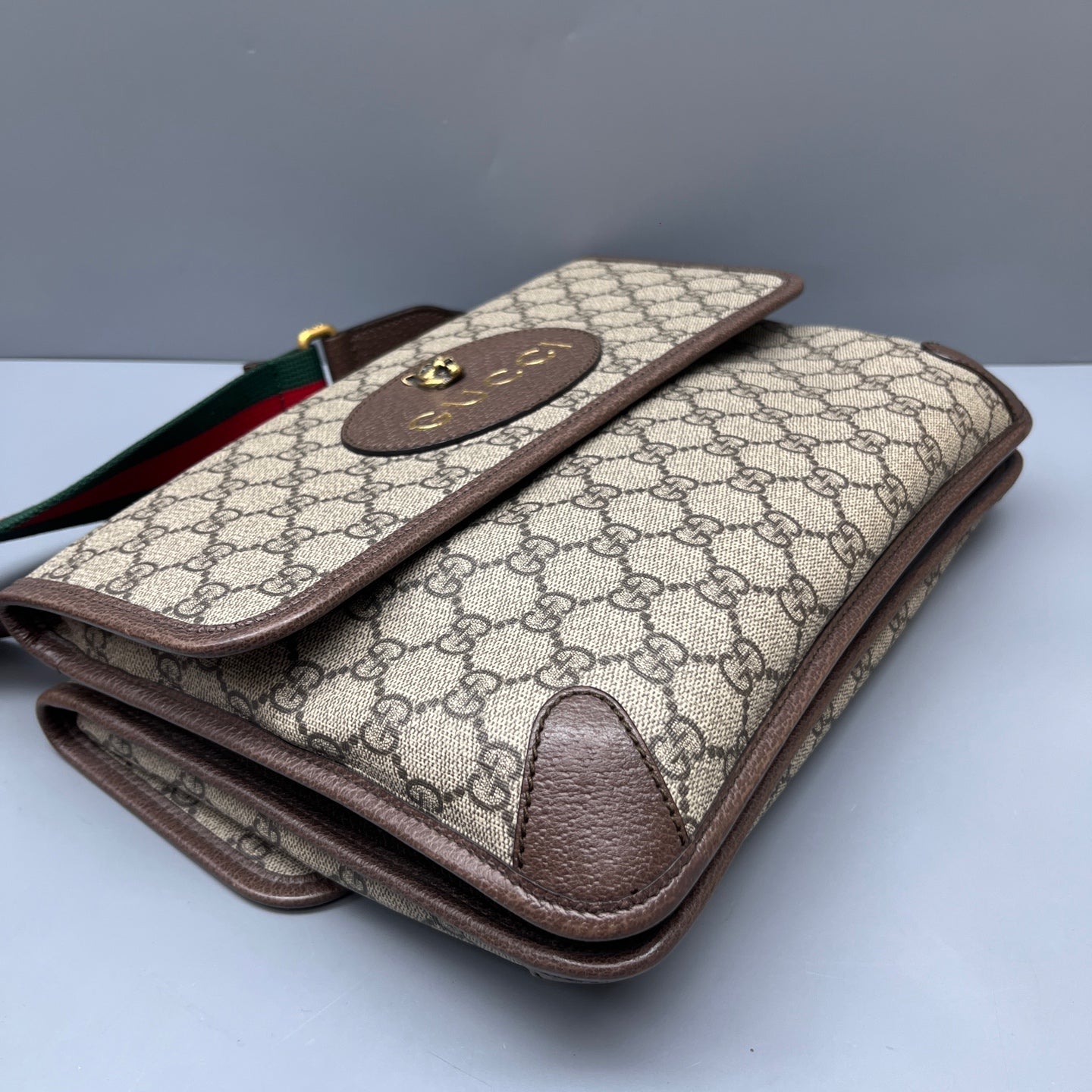 Gucci - Dionysus Messenger Bag - GG Supreme canvas with leather trim - Beige - (Large)