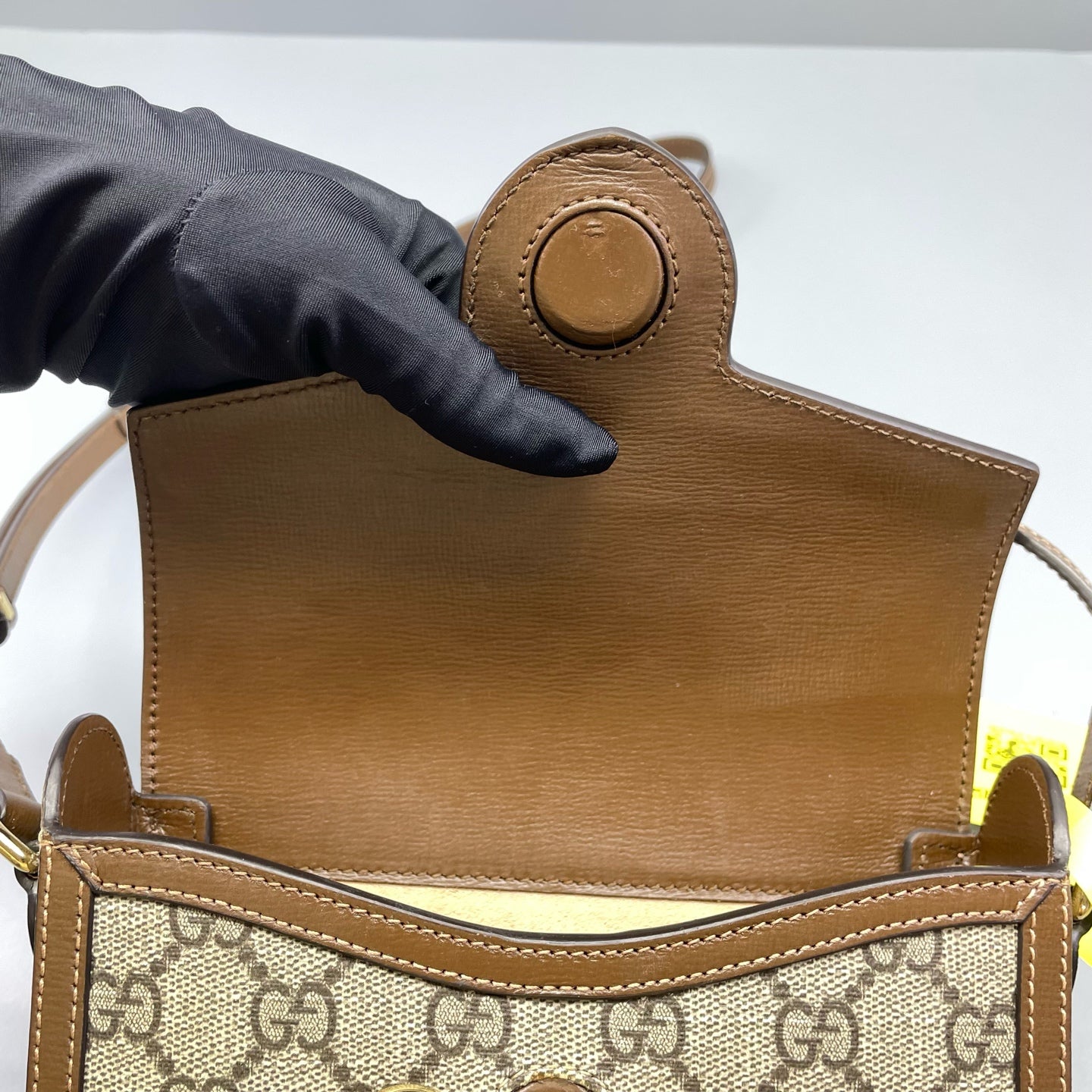 Gucci - Horsebit 1955 Mini Bag - GG Supreme canvas with leather trim - Brown - (mini)
