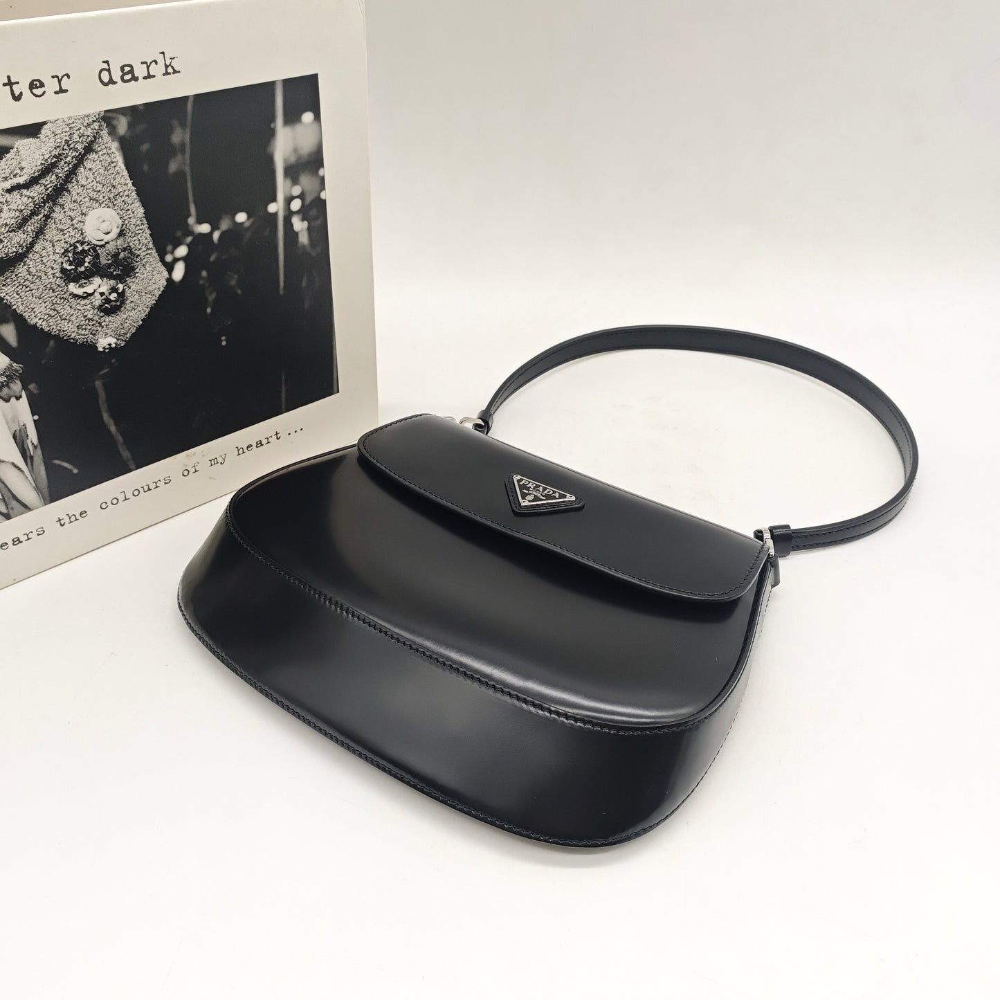 Prada - Cleo - Brushed leather - Black - (Mini)