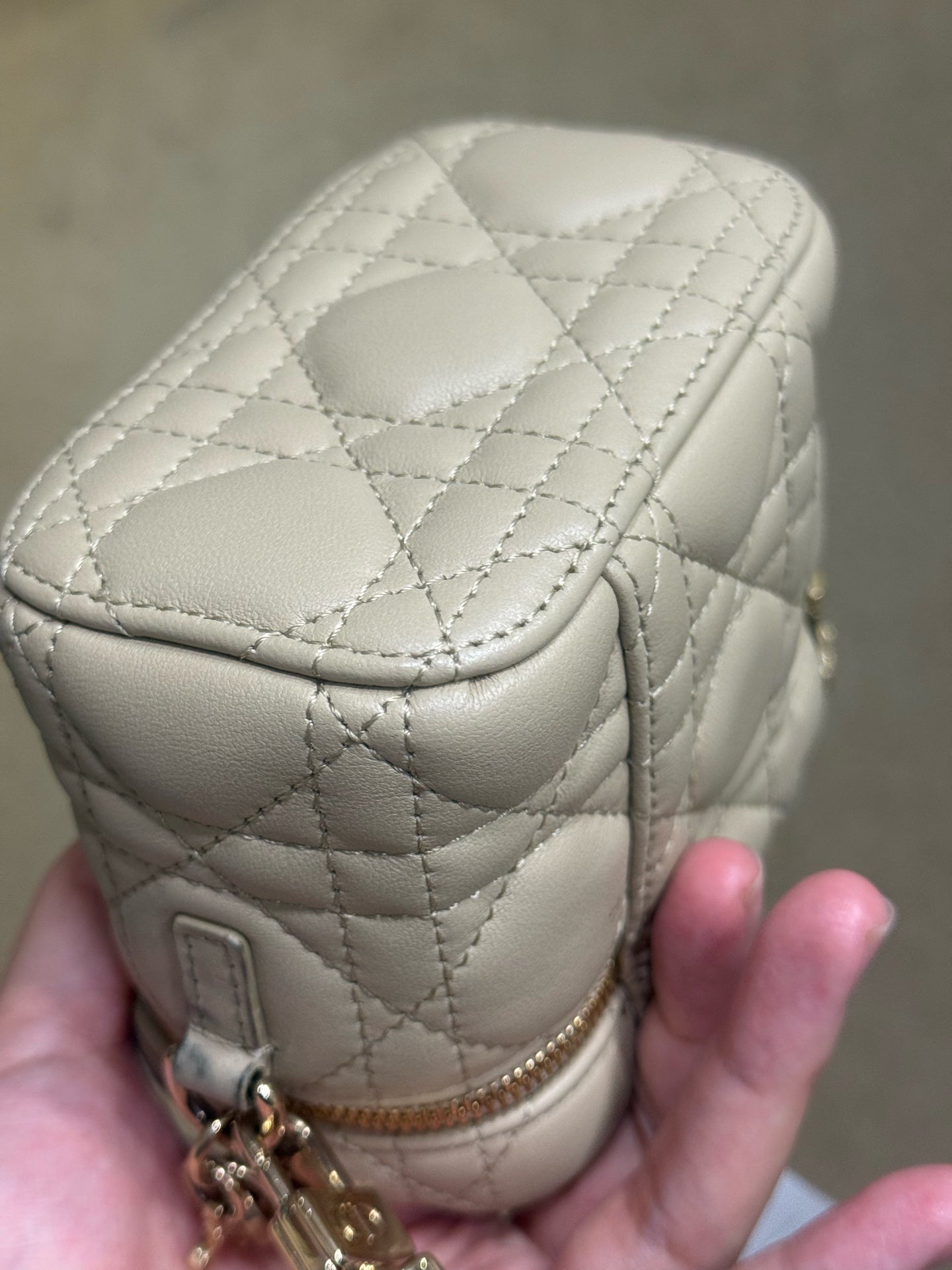 Dior - Mini Vanity Case - Lambskin leather - Beige - (mini)