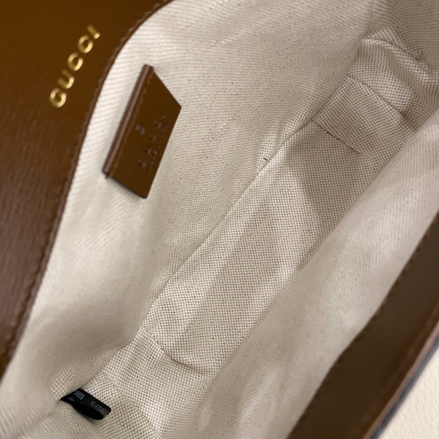 Gucci - Horsebit 1955 Small Shoulder Bag - GG Supreme canvas with leather trim - Beige and Brown - (small)