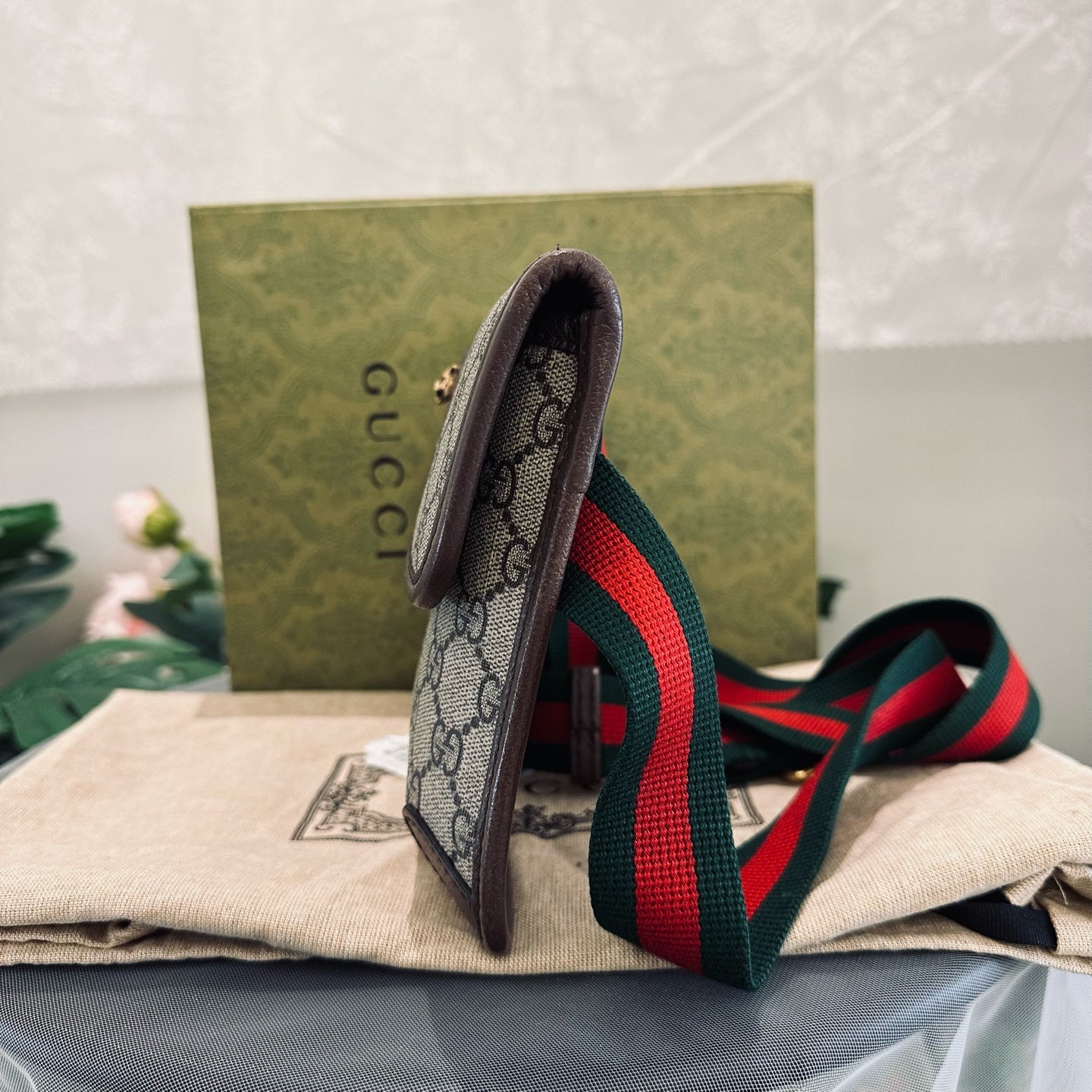 Gucci - Neo Vintage GG Supreme Belt Bag with Tiger Head - Coated canvas with leather trim - Beige - (medium)
