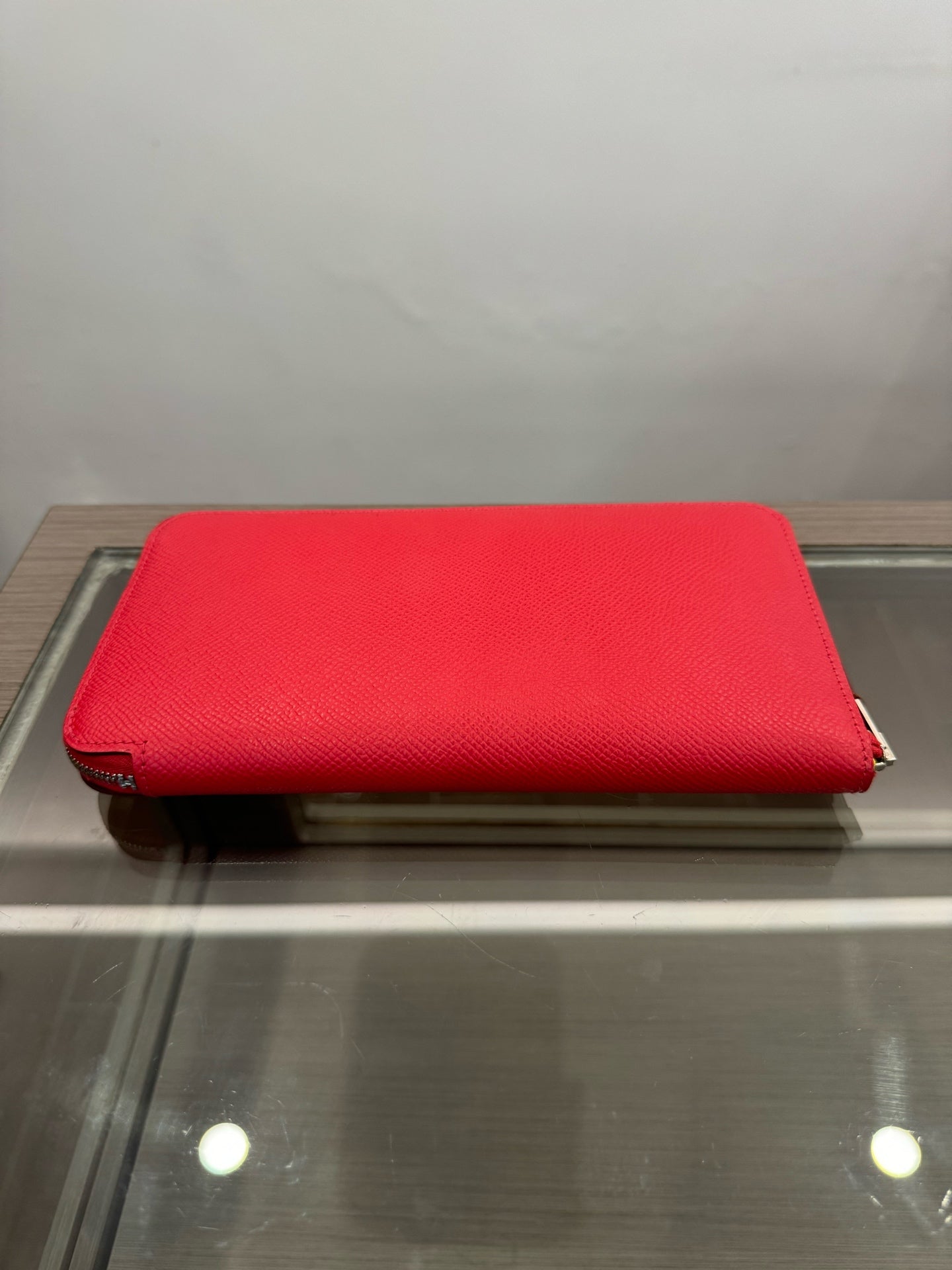 Hermès - Silk-in Classic Long Wallet - Epsom calfskin leather and silk - Red - (medium)