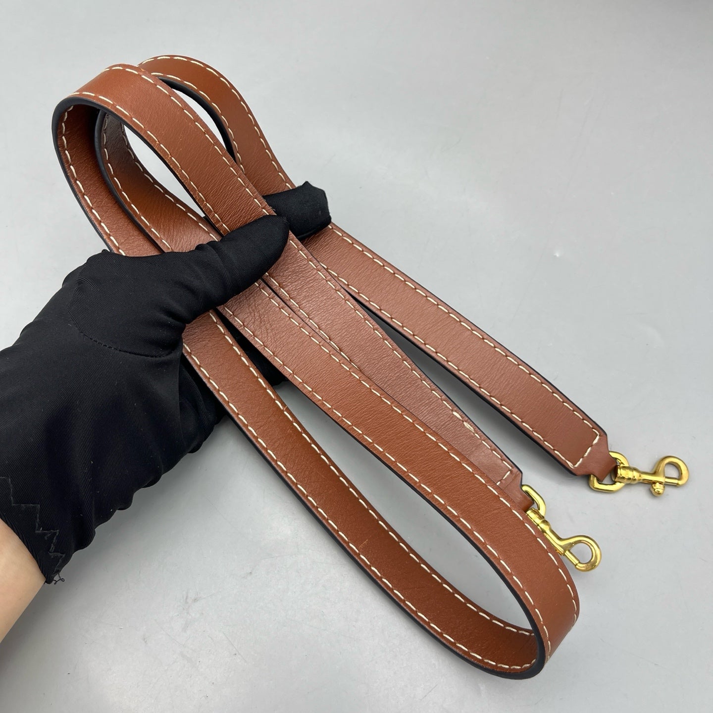 Loewe - Gate Top Handle - Grained calfskin leather with smooth calfskin leather trim - Caramel with Dark Brown trim - (medium)