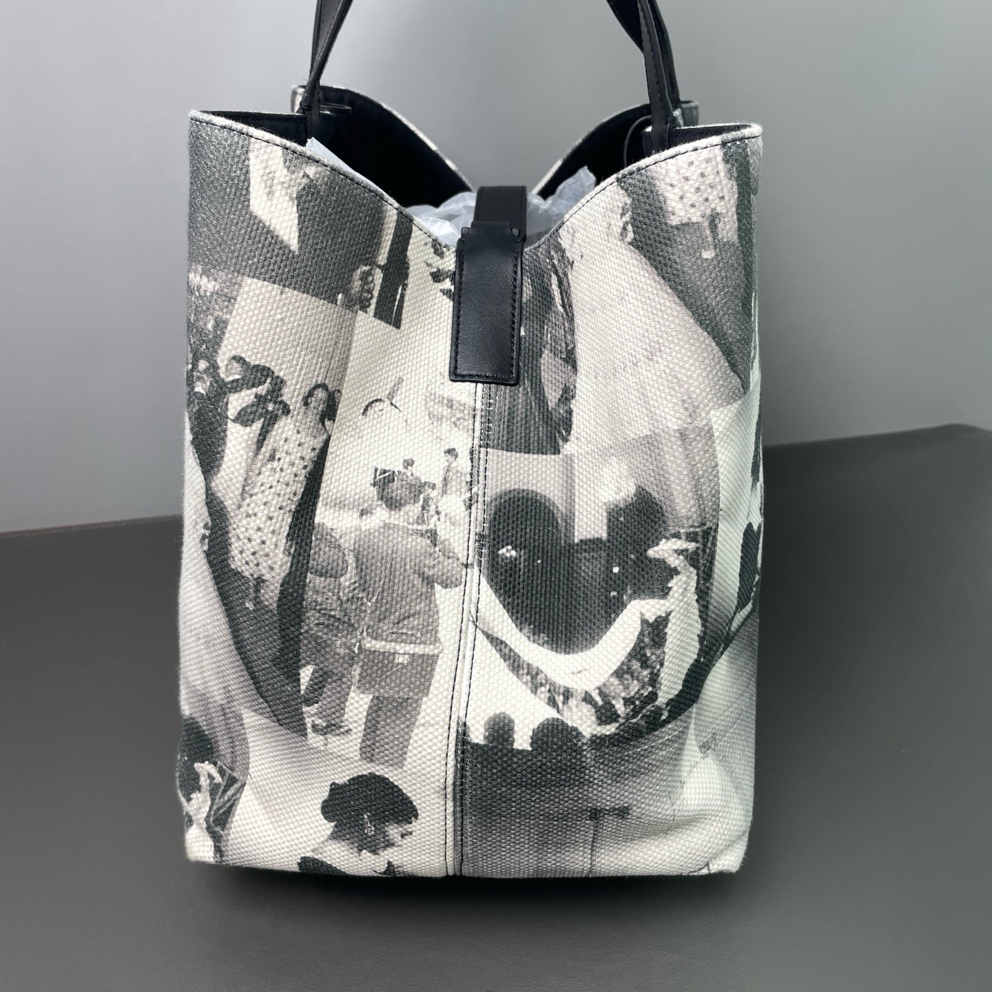 Dior - Toujours Large "Lady Liberty" Handbag - Canvas and Leather - Multicolour (Black, White, Grey) - (Large)