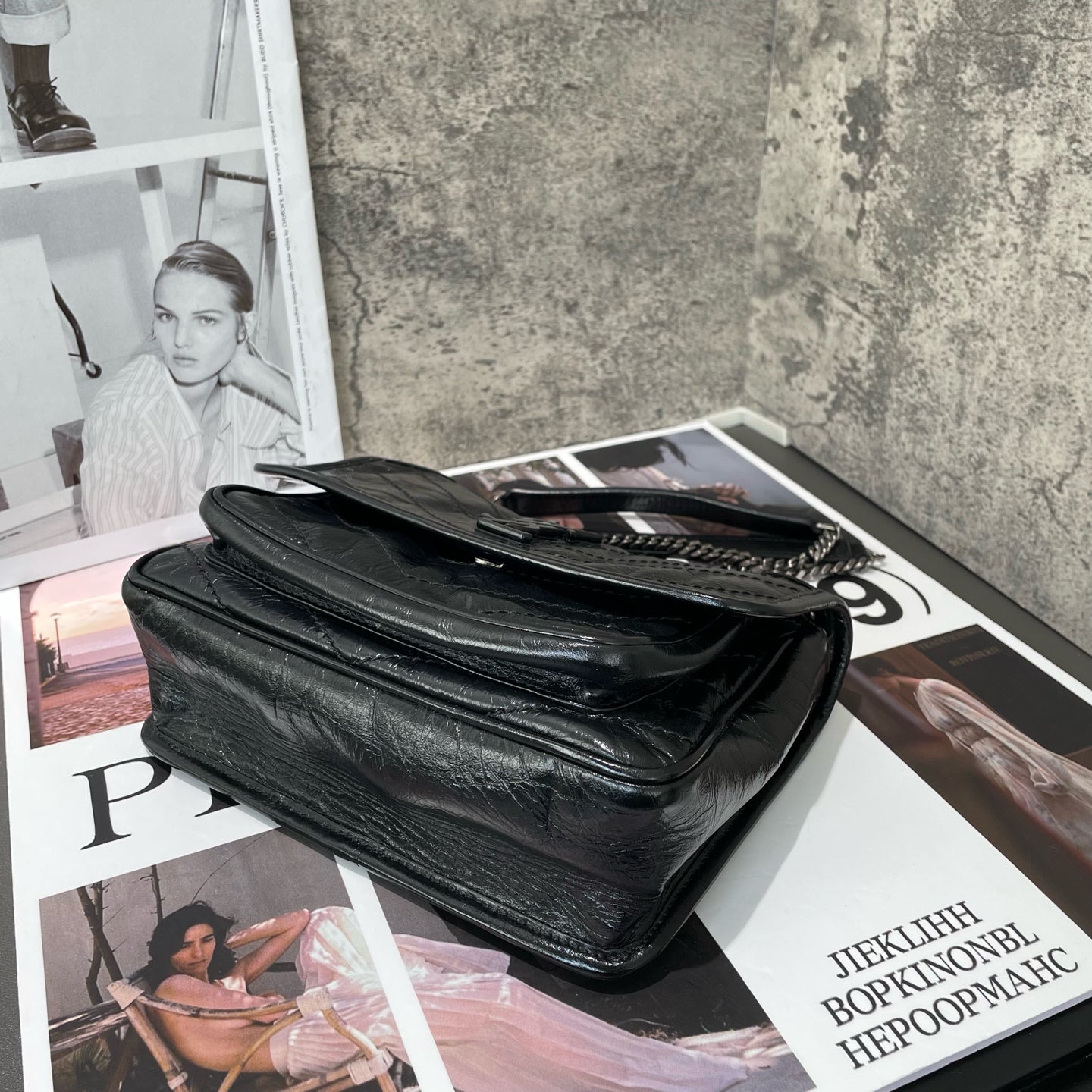 Saint Laurent - Niki Baby Chain Bag - Leather - Black - (small)