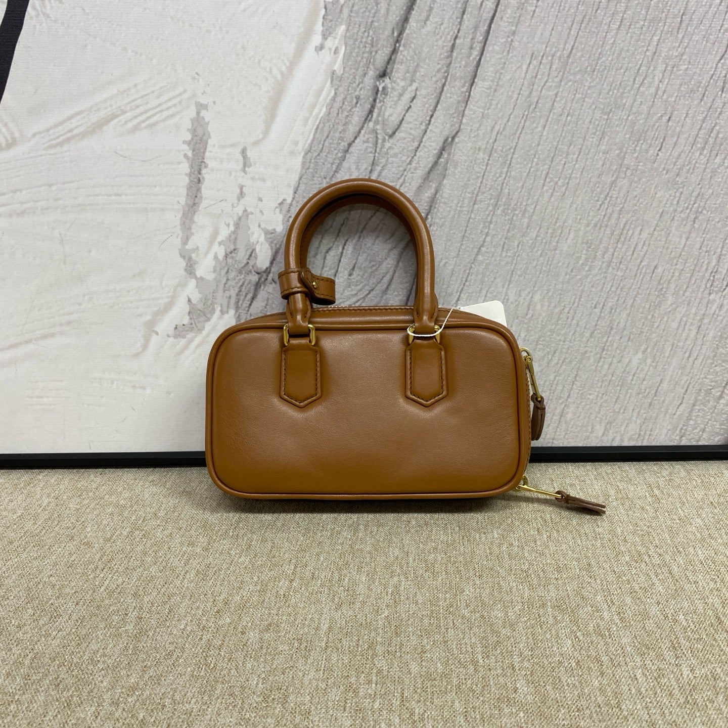 Miu Miu - Arcadie Bowling Bag - Leather - Brown - (mini)