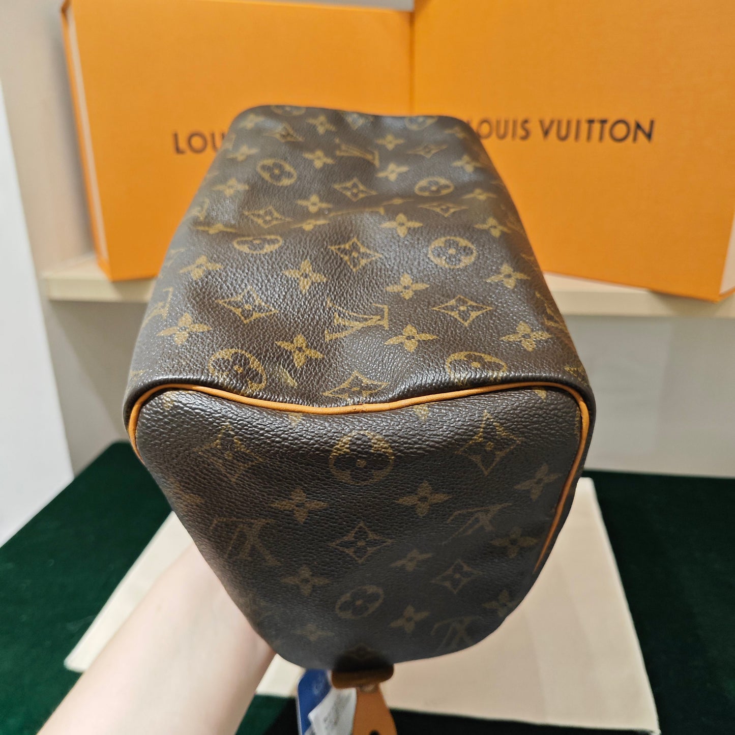Louis Vuitton - Speedy 25 - Monogram coated canvas with Vachetta leather trim - Brown - (Small)