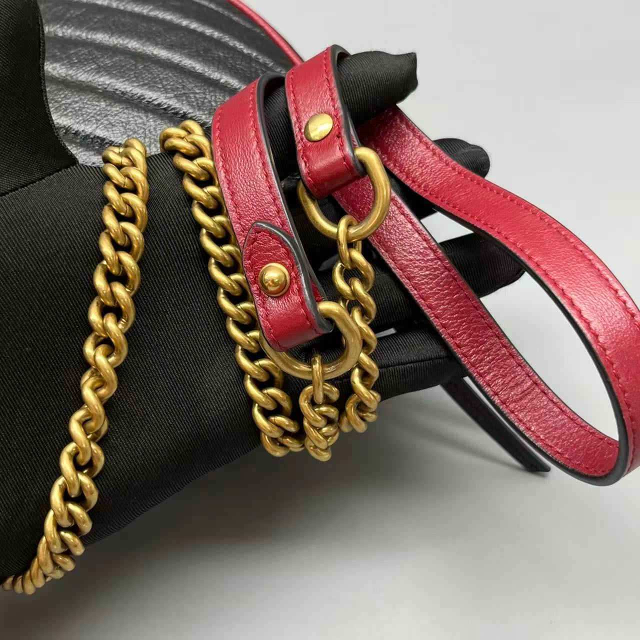 Gucci - GG Marmont Round Mini Bag - Leather - Multicolour - (Mini)