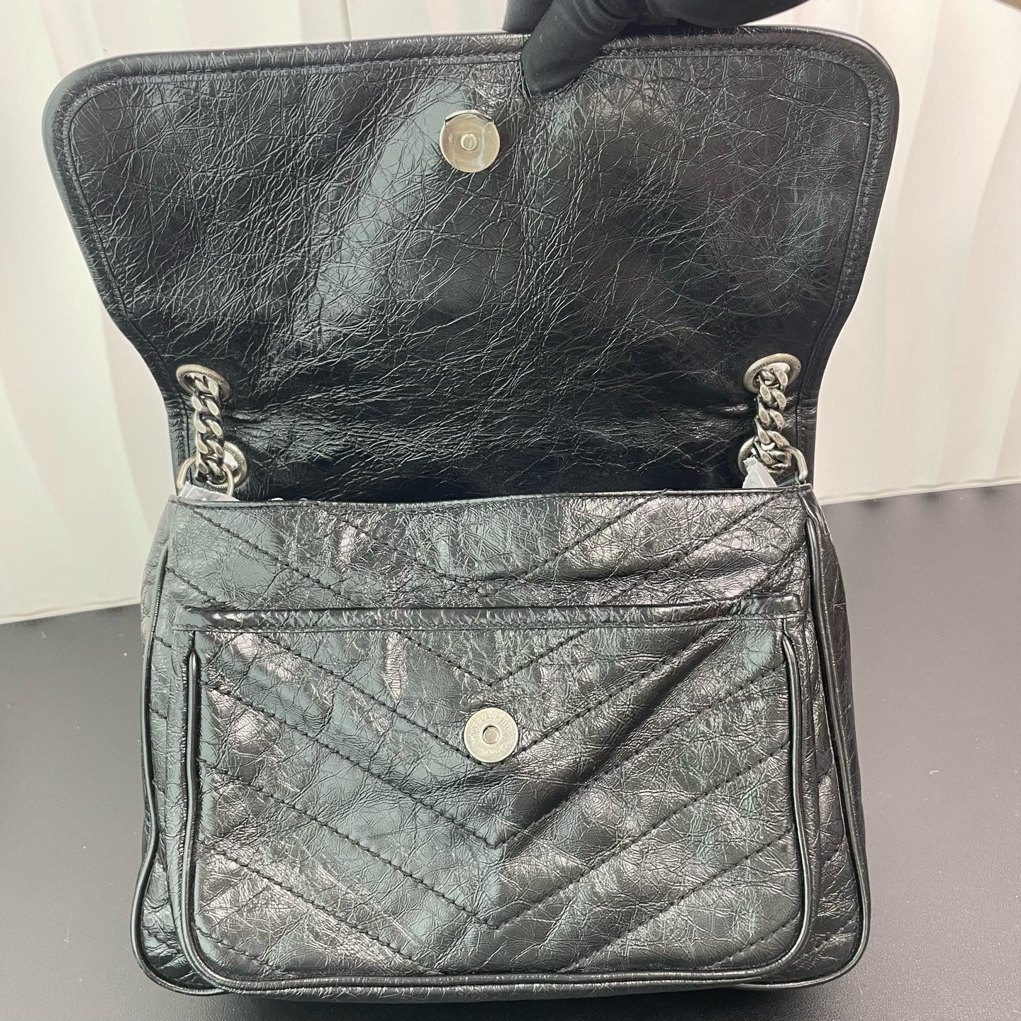 Saint Laurent - Niki - Leather - Black - (medium)