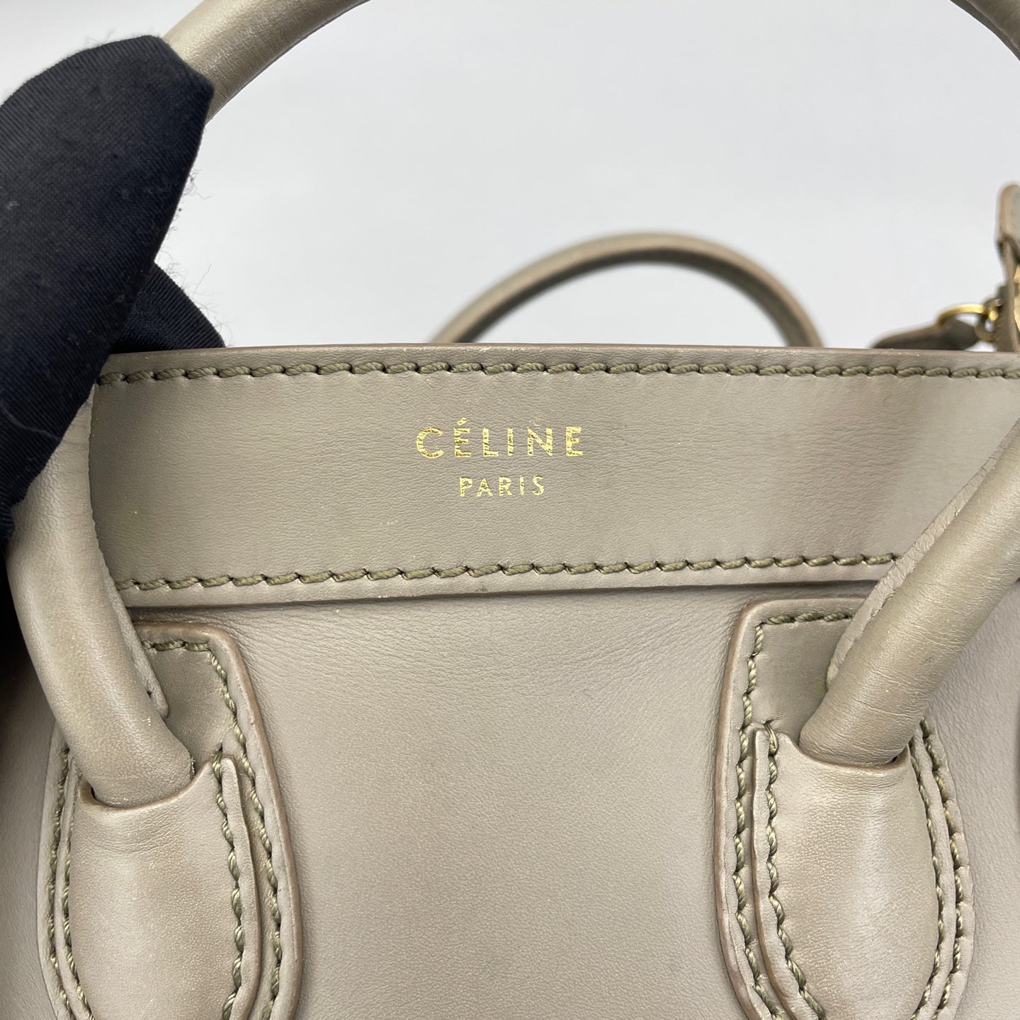 Celine - Luggage Nano - Calfskin leather - Grey - (mini)