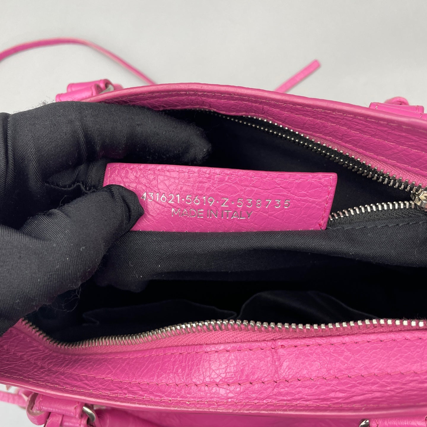 Balenciaga - City Bag - Distressed lambskin leather - Pink - (small)