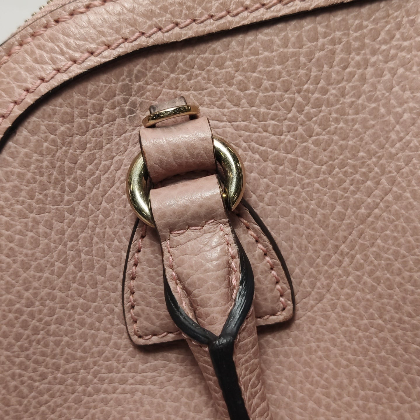 Gucci - Classic Shell Bag - Pebbled leather - Pink - (small)