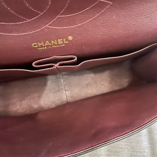 Chanel - Classic Flap Jumbo - Lambskin leather - Black - (large)