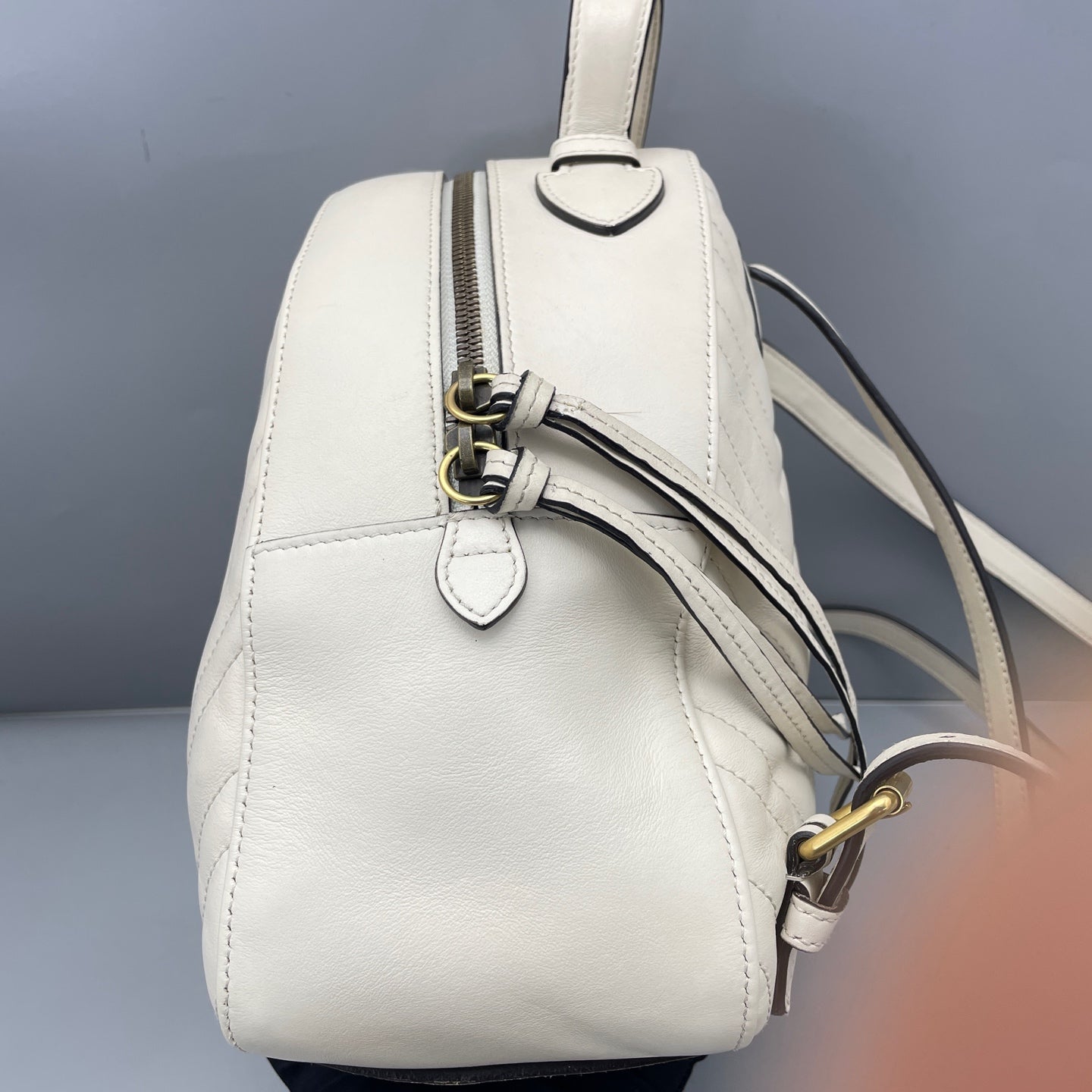 Gucci - GG Marmont Mini Backpack - Leather - White - (mini)