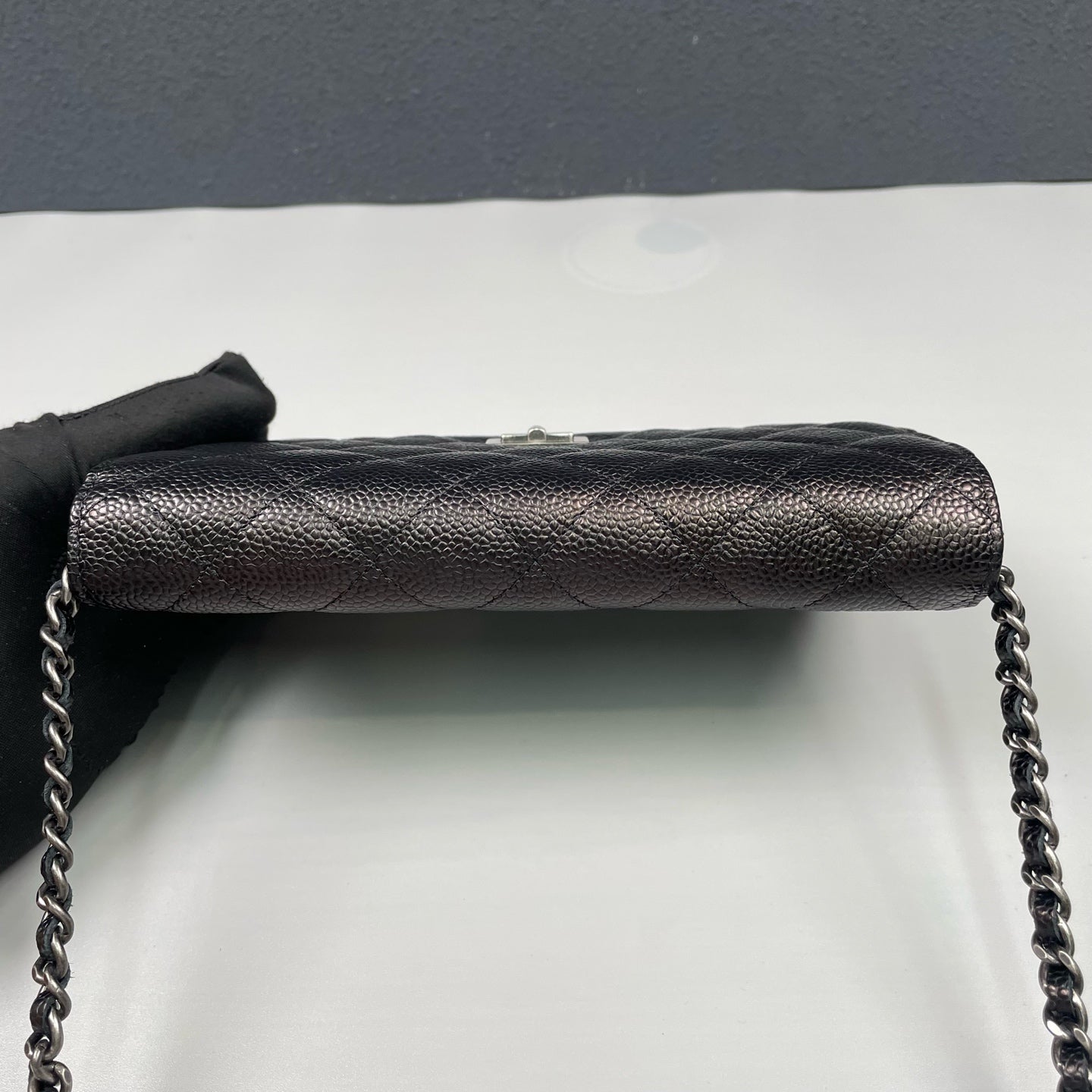 Chanel - 2.55 Wallet on Chain (WOC) - Grained calfskin leather - Black - (mini)