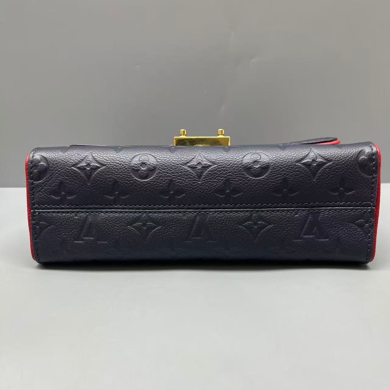 Louis Vuitton - Saint Sulpice PM - Monogram Empreinte leather - Navy with Red accents - (medium)