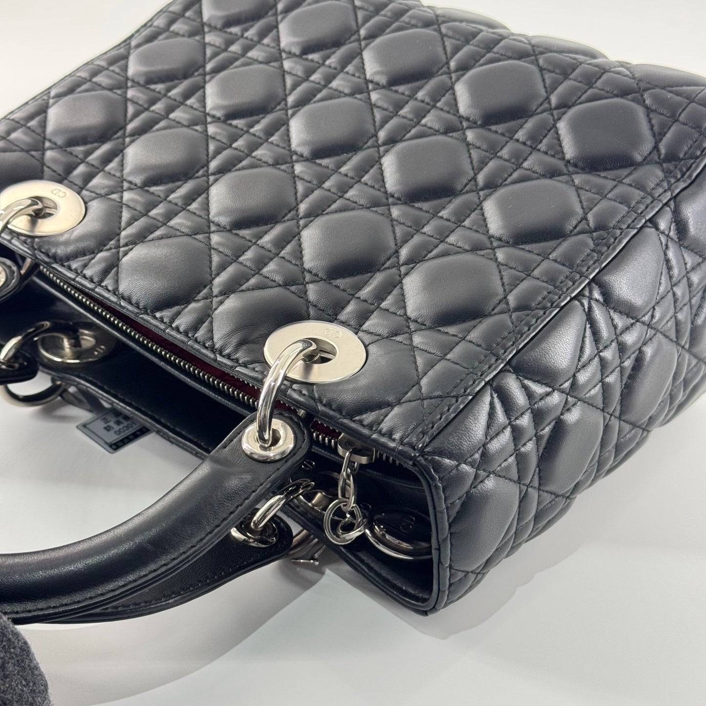 Dior - Lady Dior (Medium) - Lambskin leather - Black - (Medium)