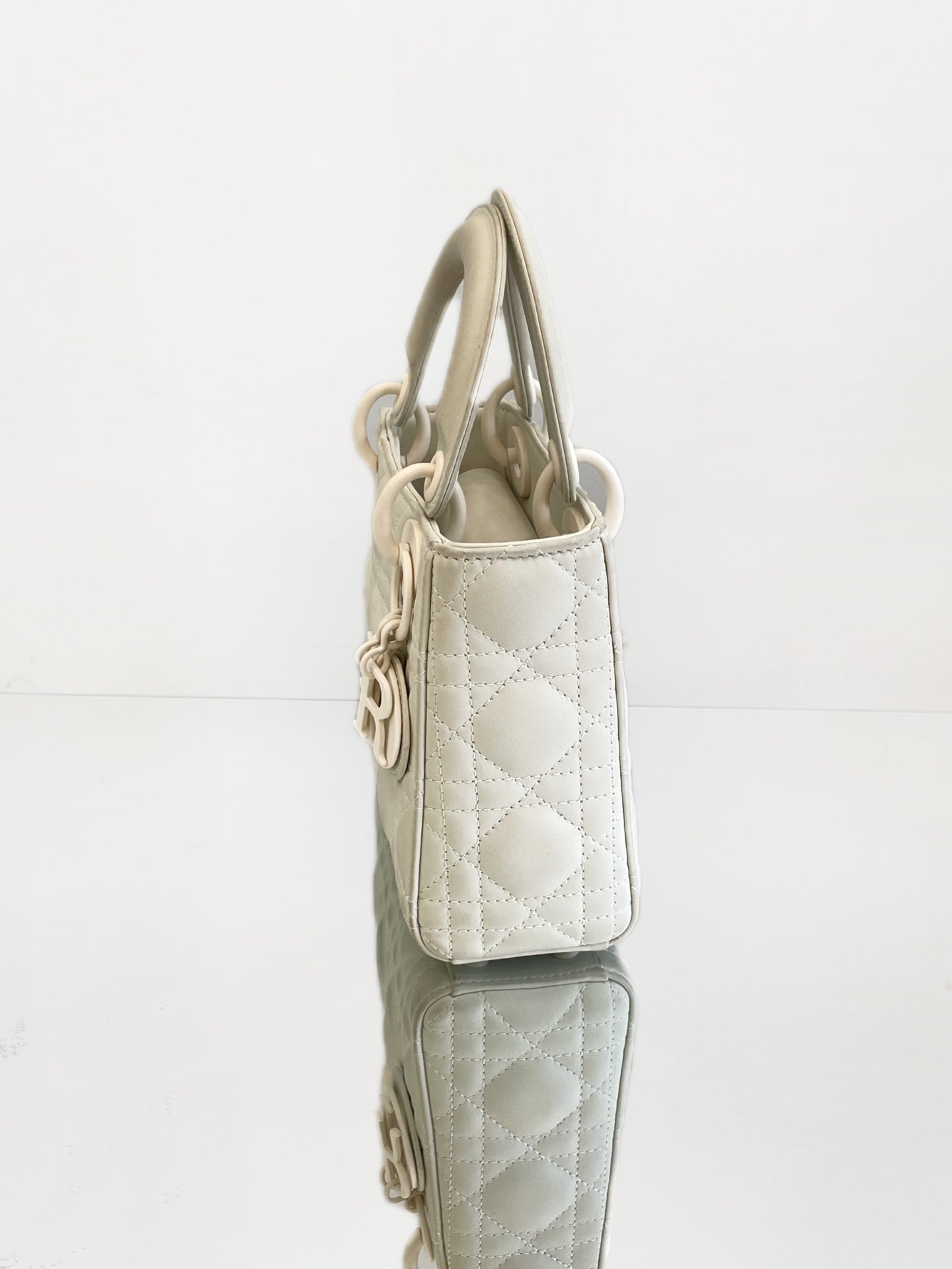 Dior - Lady Dior My ABCDior Bag - Leather - White - (mini)