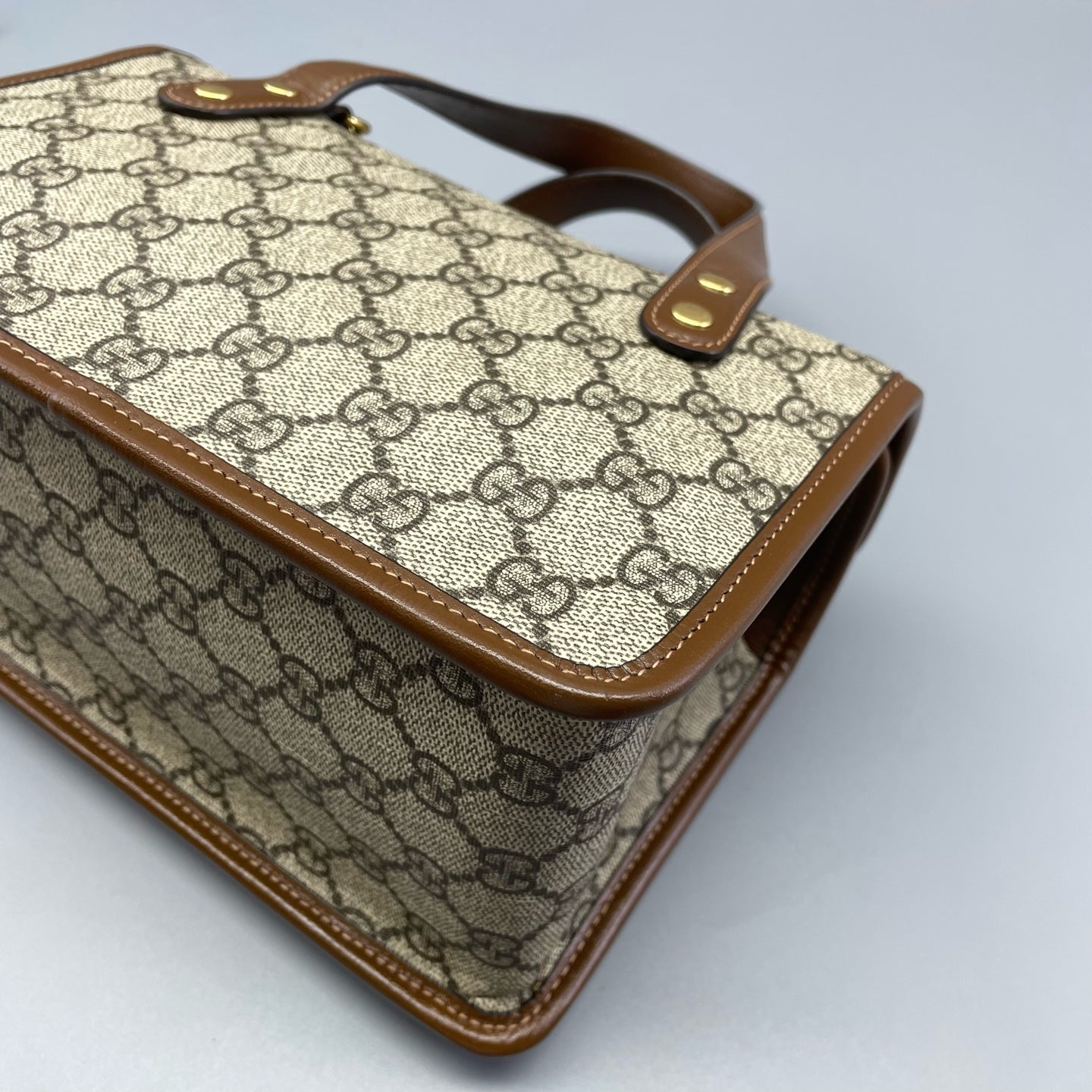 Gucci - Horsebit 1955 - Coated canvas with leather trim - Brown - (mini)