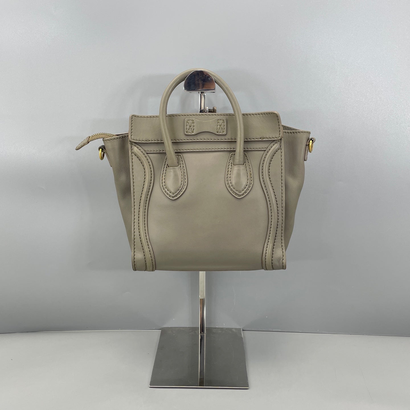 Celine - Luggage Nano - Calfskin leather - Grey - (mini)