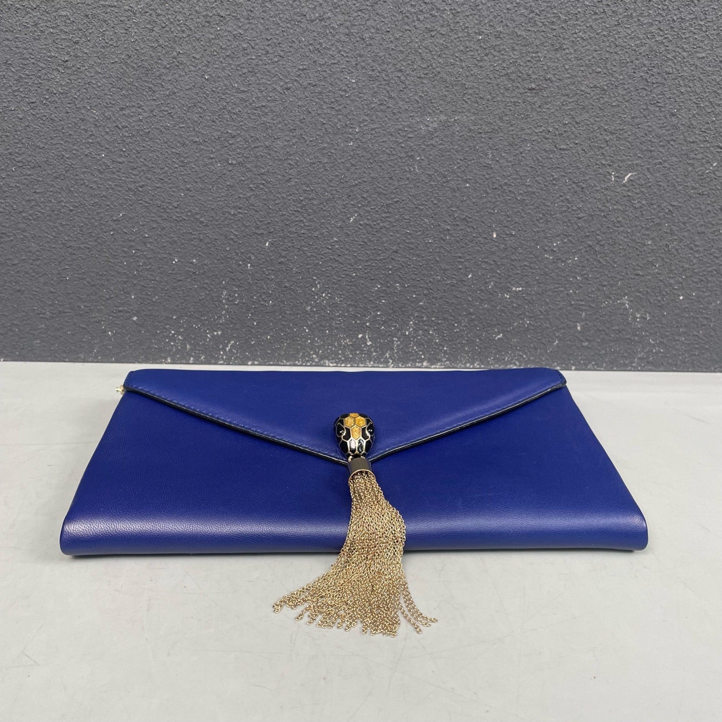 Bvlgari - Serpenti Forever Wallet on Chain (WOC) with Tassel - Calfskin leather - Blue - (mini)
