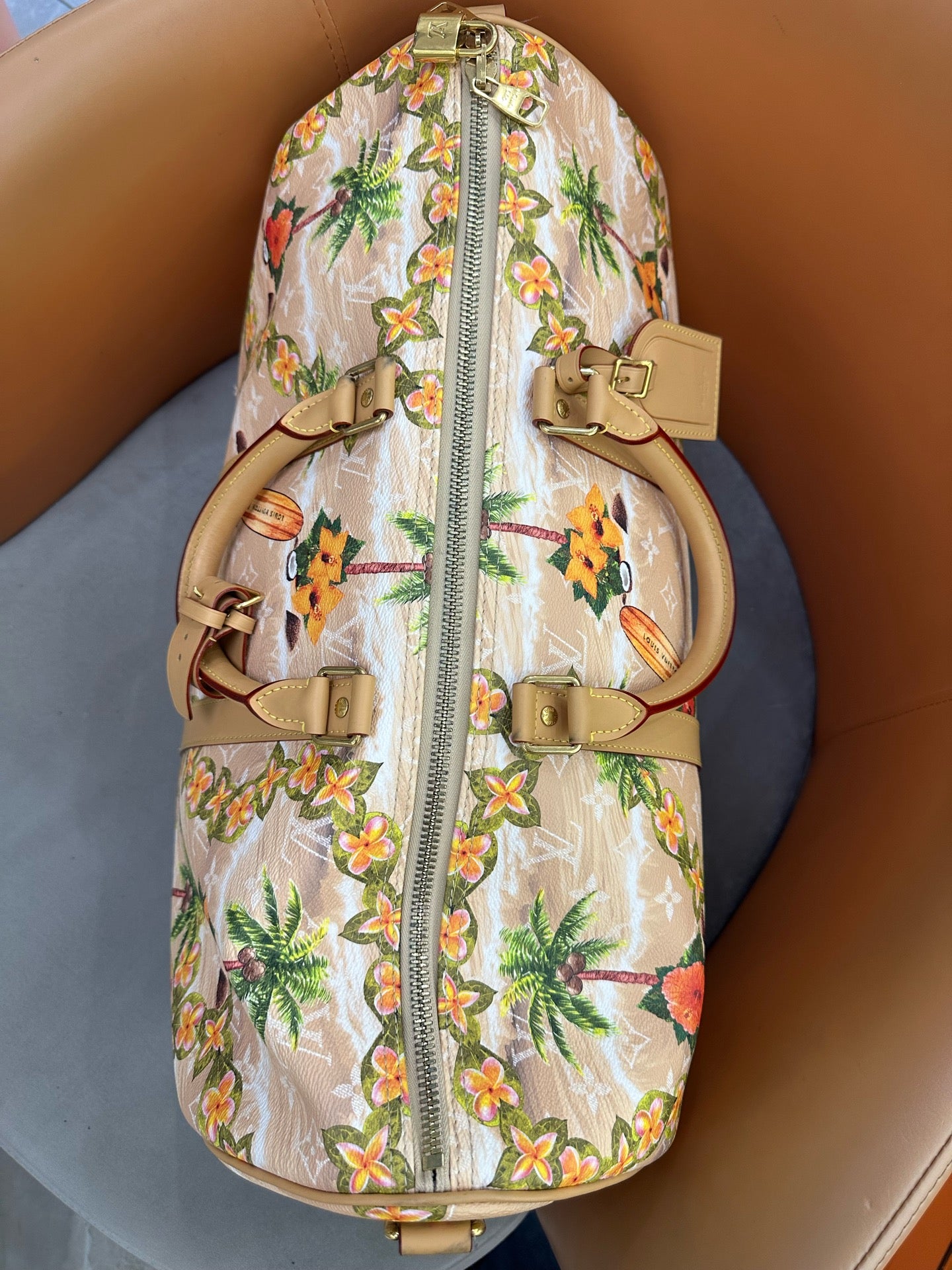 Louis Vuitton - Keepall 50 Blossom Floral SS24 Limited Edition - Coated canvas with Vachetta leather trim - Multicolour - (Large)