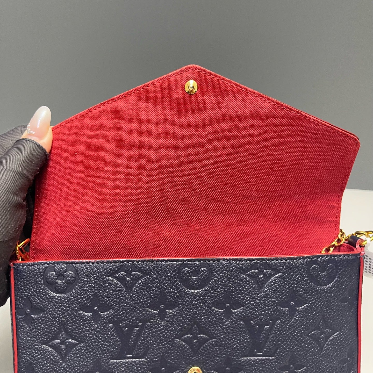 Louis Vuitton - Pochette Félicie - Monogram Empreinte Leather - Blue - (mini)