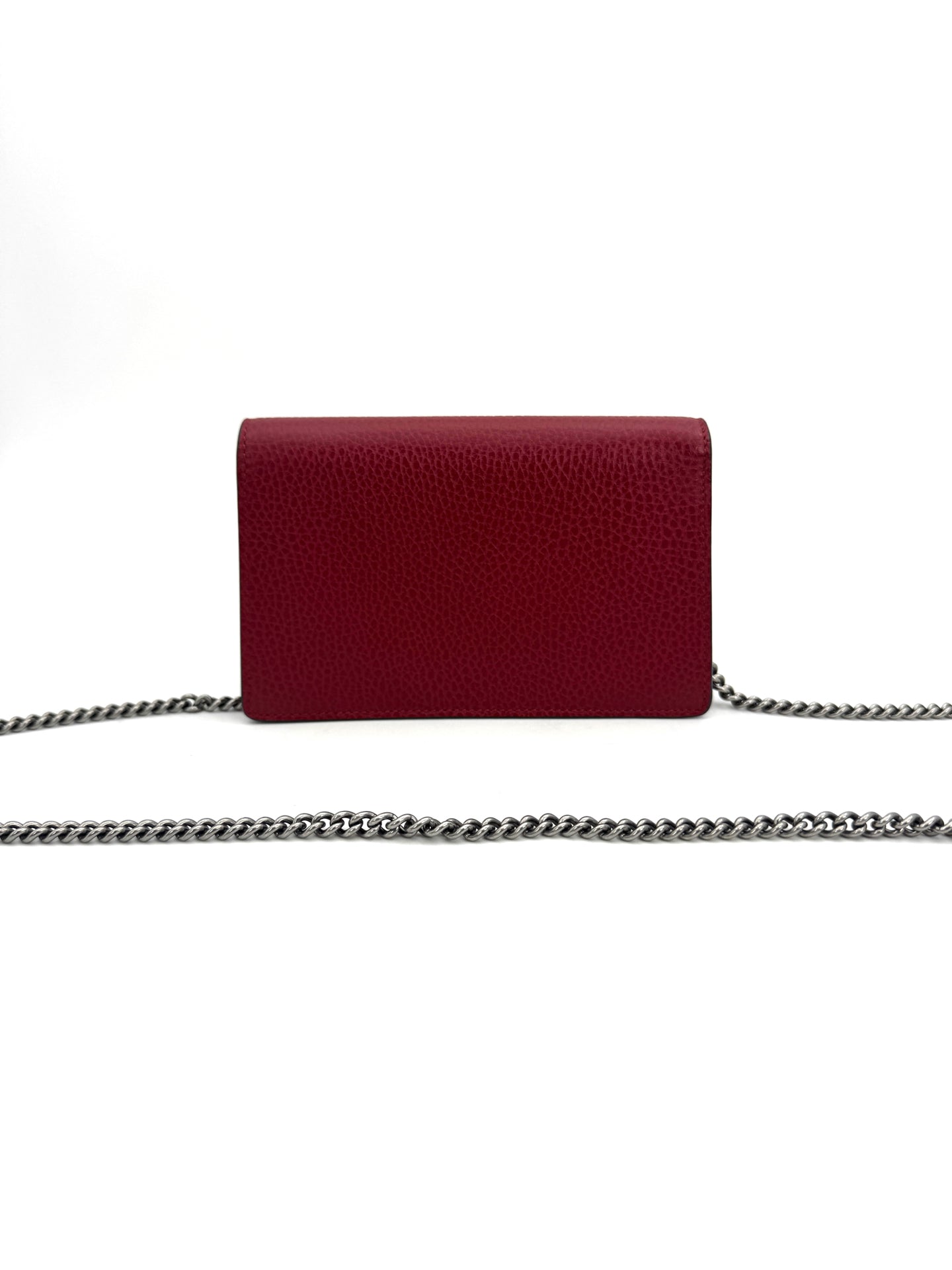 Gucci - Dionysus Super Mini Chain Bag - Leather - Red - (mini)