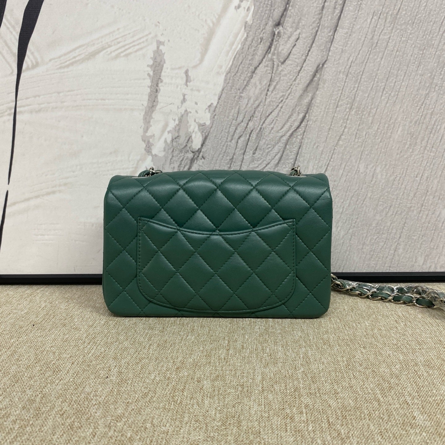 Chanel - Classic Flap Mini - Lambskin leather - Green - (mini)
