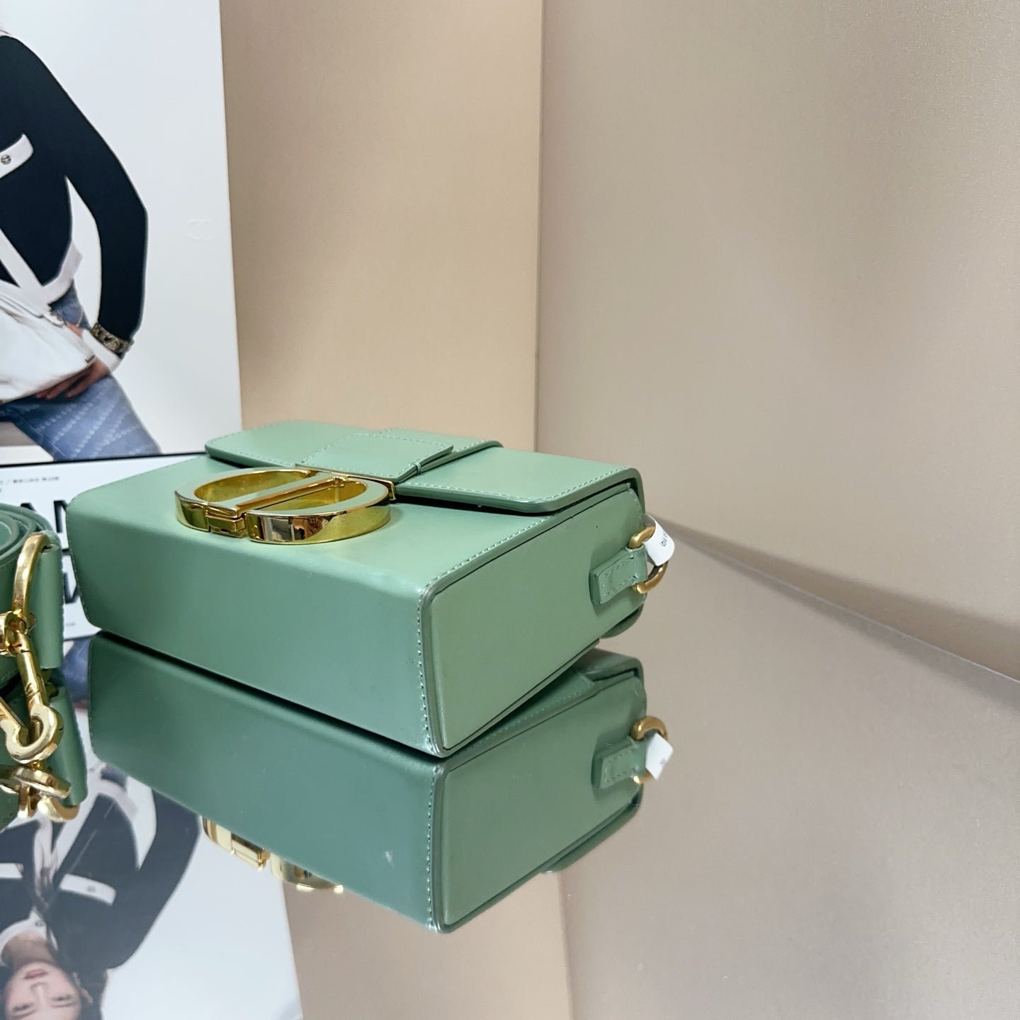 Dior - 30 Montaigne Box Bag Mini - Leather - Green - (mini)
