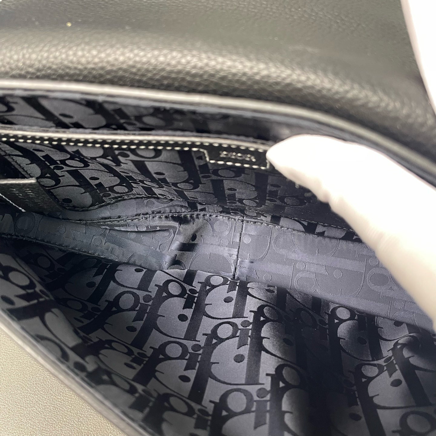 Dior - Saddle Bag - Grained leather - Black - (small)