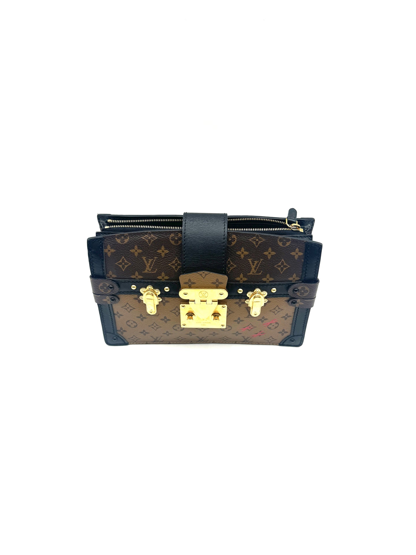 Louis Vuitton - Trunk Clutch - Coated canvas with cowhide leather trim - Brown - (Mini)